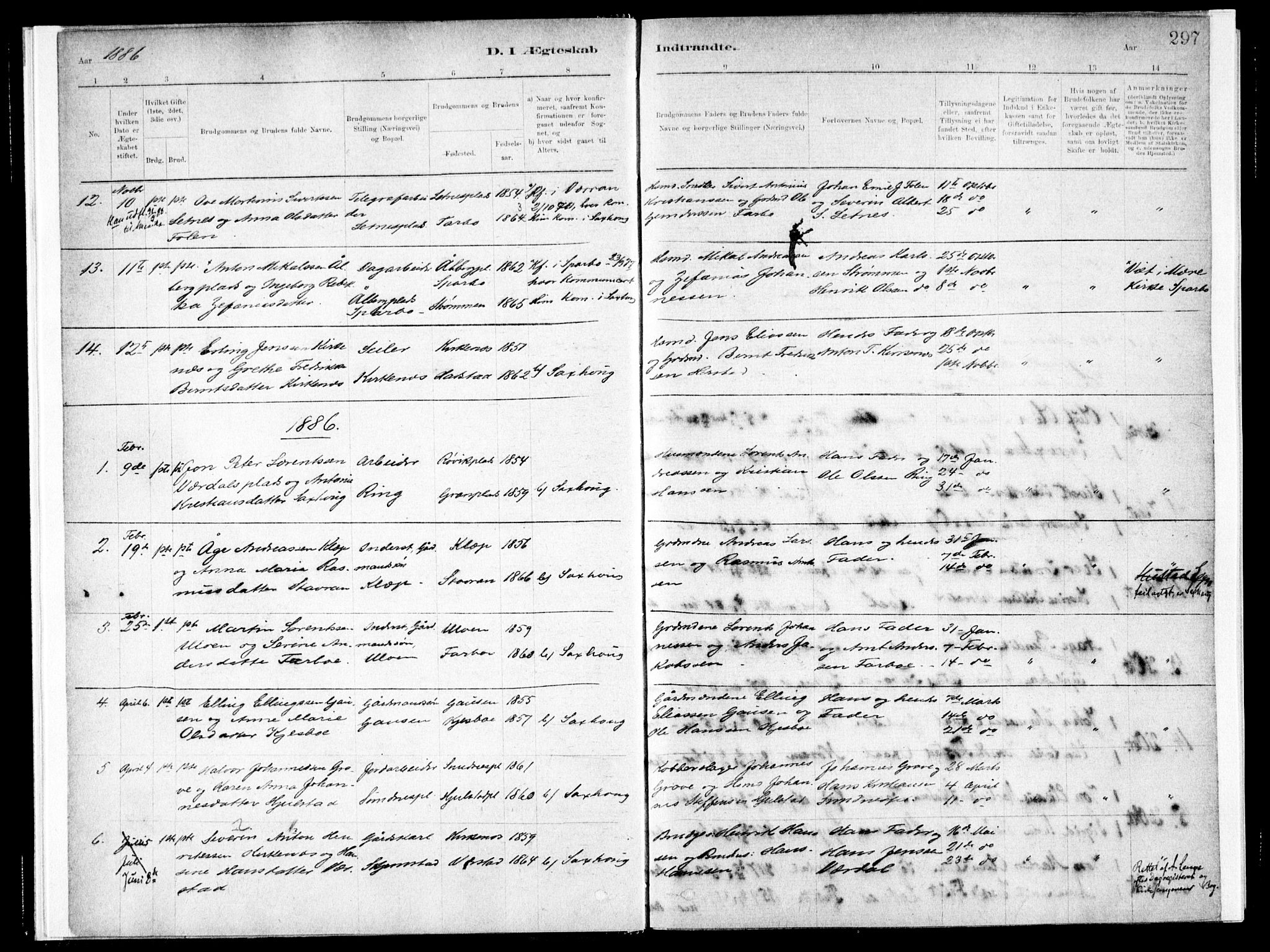 Ministerialprotokoller, klokkerbøker og fødselsregistre - Nord-Trøndelag, SAT/A-1458/730/L0285: Parish register (official) no. 730A10, 1879-1914, p. 297