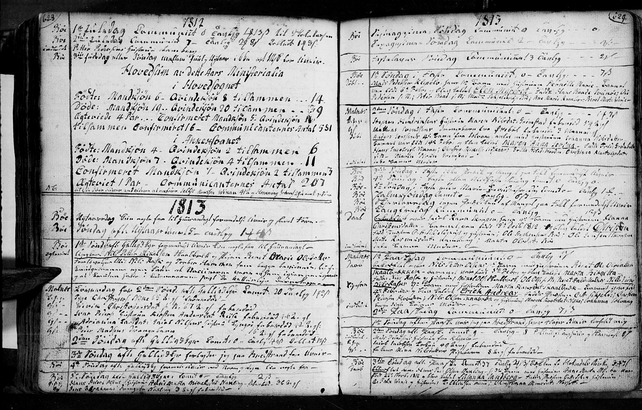 Ministerialprotokoller, klokkerbøker og fødselsregistre - Nordland, SAT/A-1459/891/L1297: Parish register (official) no. 891A02, 1759-1820, p. 628-629