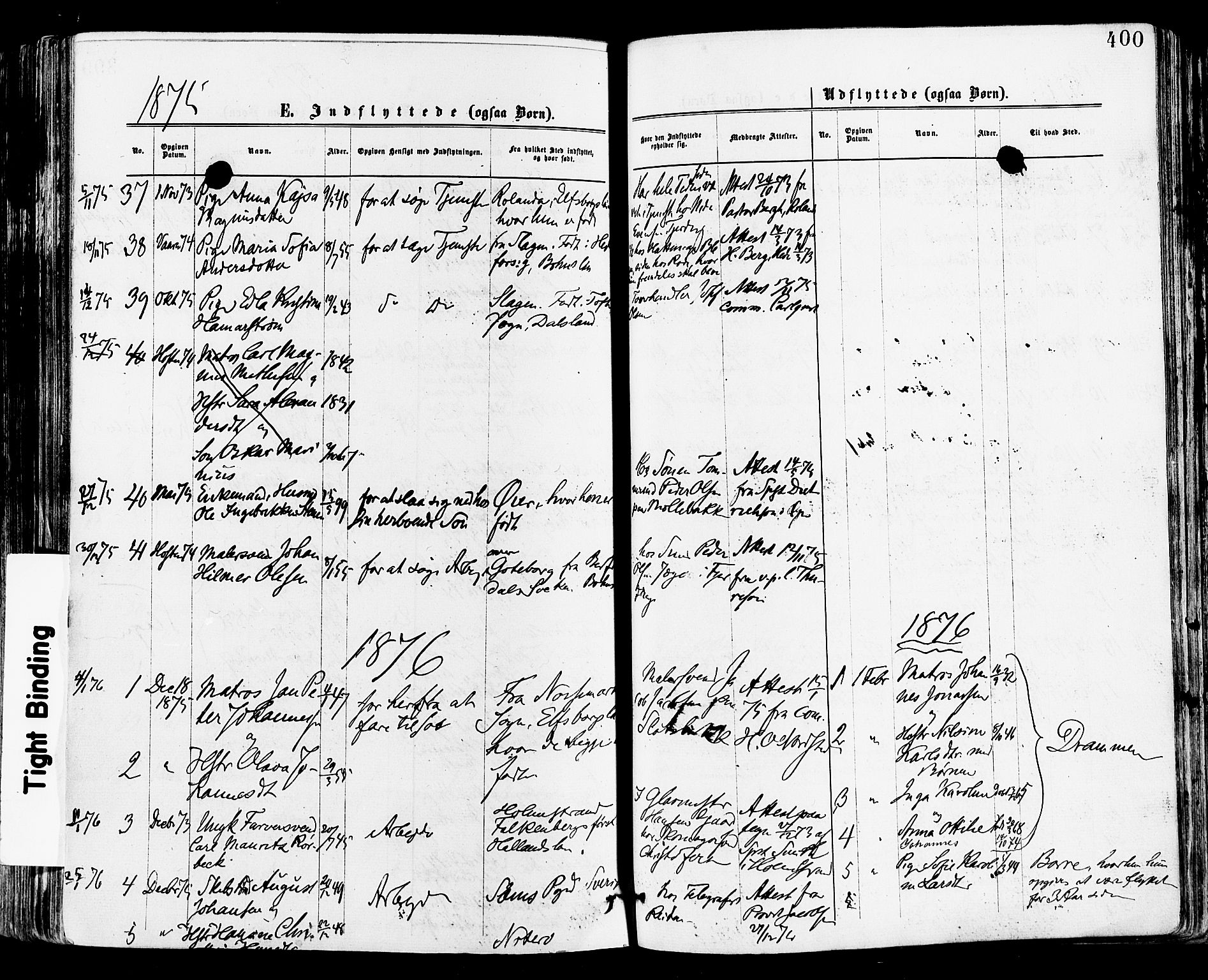 Tønsberg kirkebøker, AV/SAKO-A-330/F/Fa/L0010: Parish register (official) no. I 10, 1874-1880, p. 400