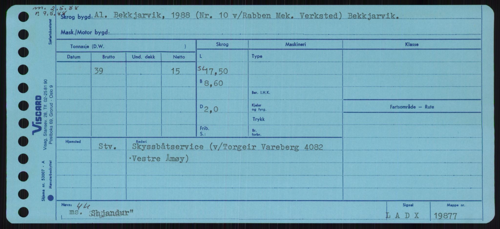 Sjøfartsdirektoratet med forløpere, Skipsmålingen, AV/RA-S-1627/H/Ha/L0005/0001: Fartøy, S-Sven / Fartøy, S-Skji, p. 363