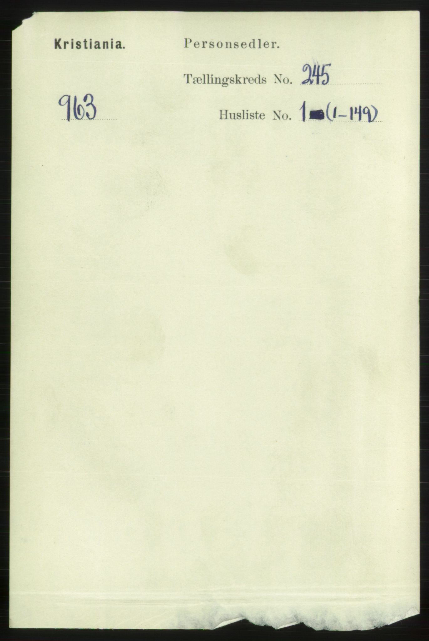 RA, 1891 census for 0301 Kristiania, 1891, p. 149134