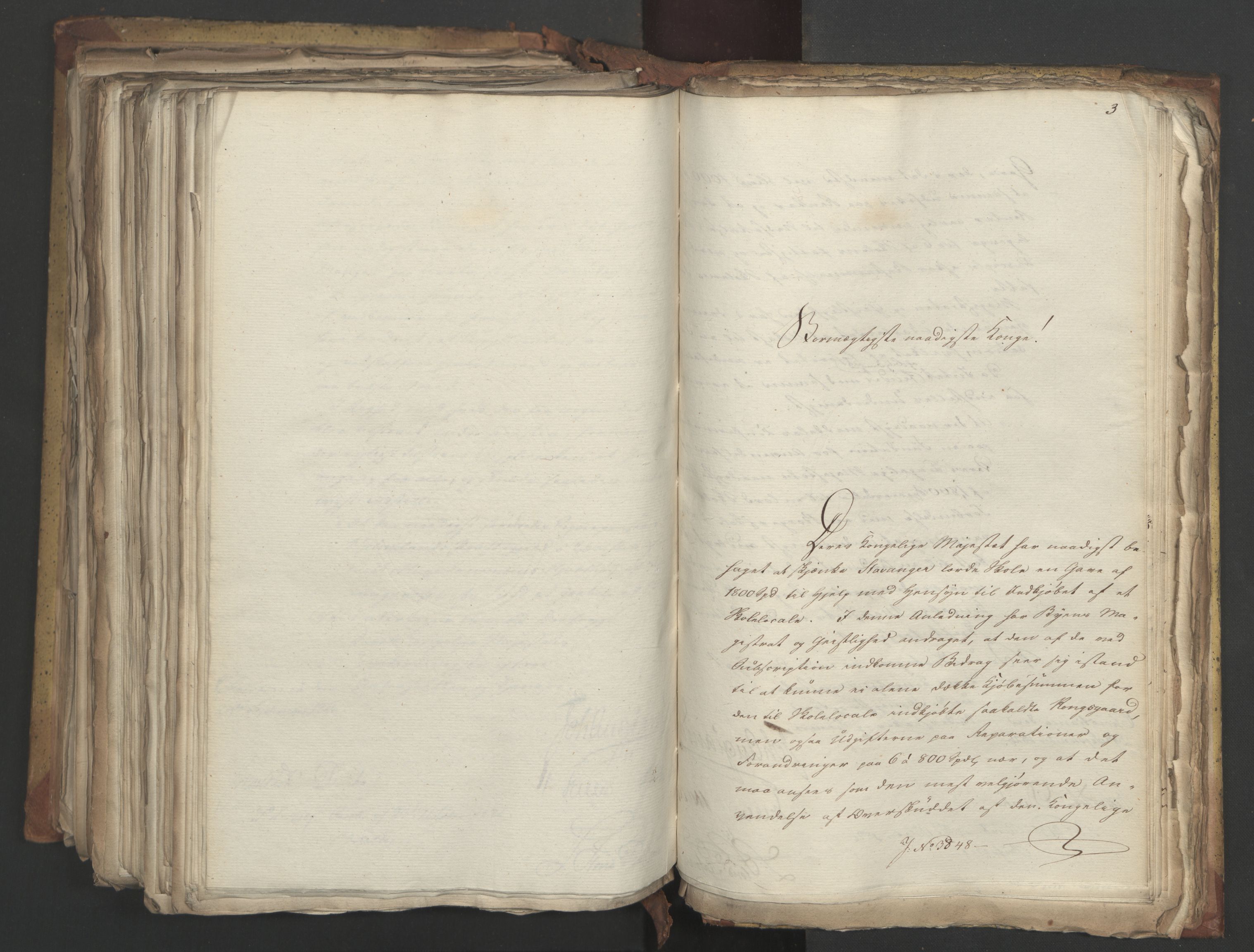 Statsrådsavdelingen i Stockholm, RA/S-1003/D/Da/L0048: Regjeringsinnstillinger nr. 3600-3859, 1826, p. 501