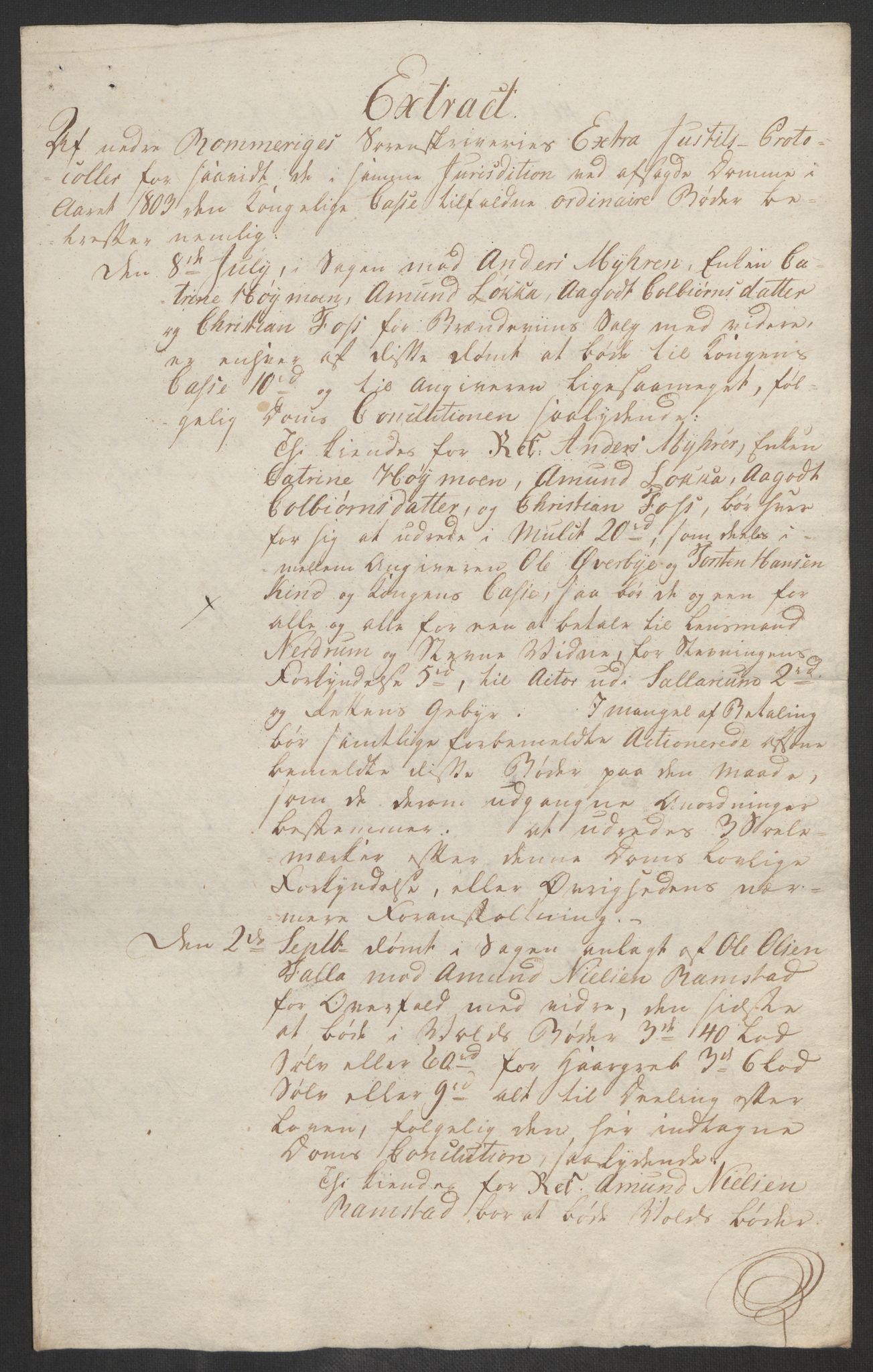 Rentekammeret inntil 1814, Reviderte regnskaper, Fogderegnskap, AV/RA-EA-4092/R11/L0679: Fogderegnskap Nedre Romerike, 1803, p. 176