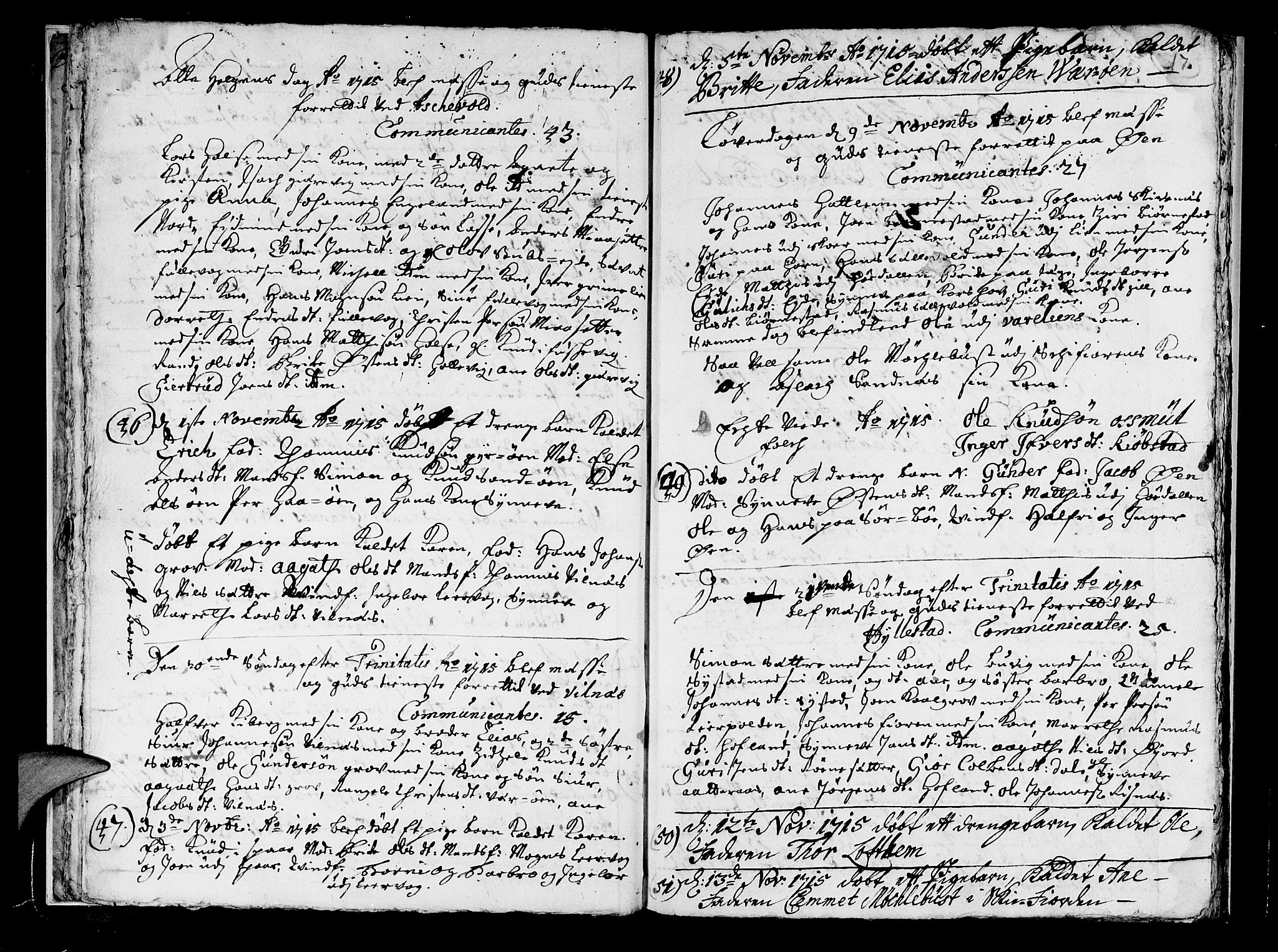 Askvoll sokneprestembete, AV/SAB-A-79501/H/Haa/Haaa/L0003: Parish register (official) no. A 3, 1715-1718, p. 17