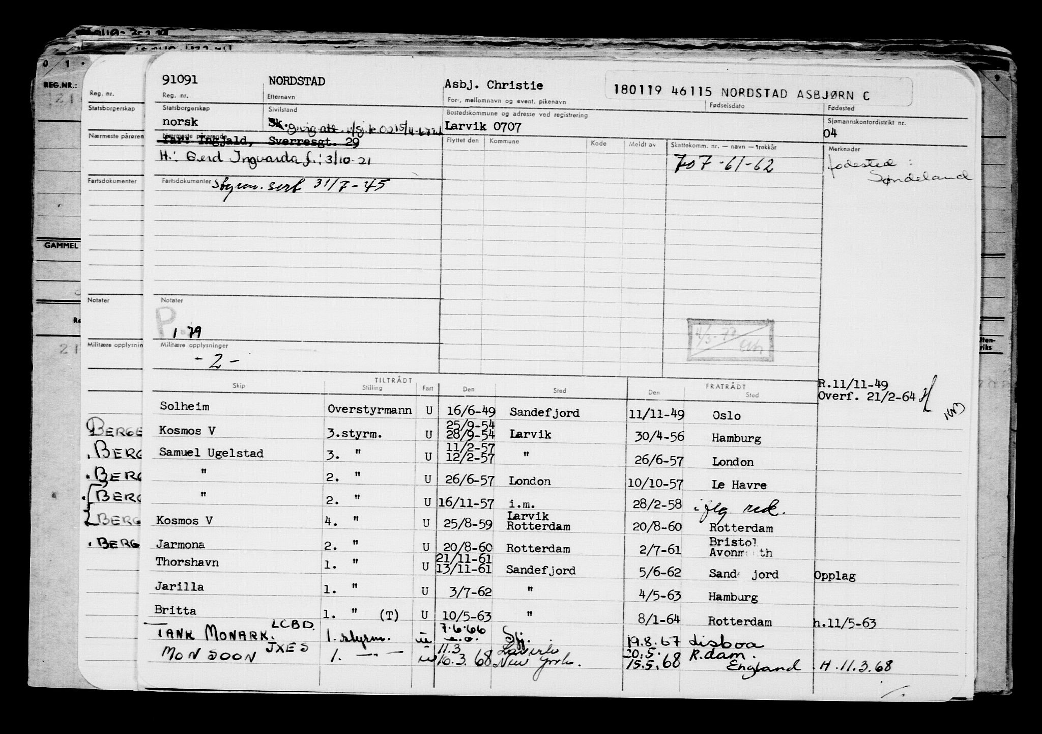 Direktoratet for sjømenn, AV/RA-S-3545/G/Gb/L0165: Hovedkort, 1918-1919, p. 584