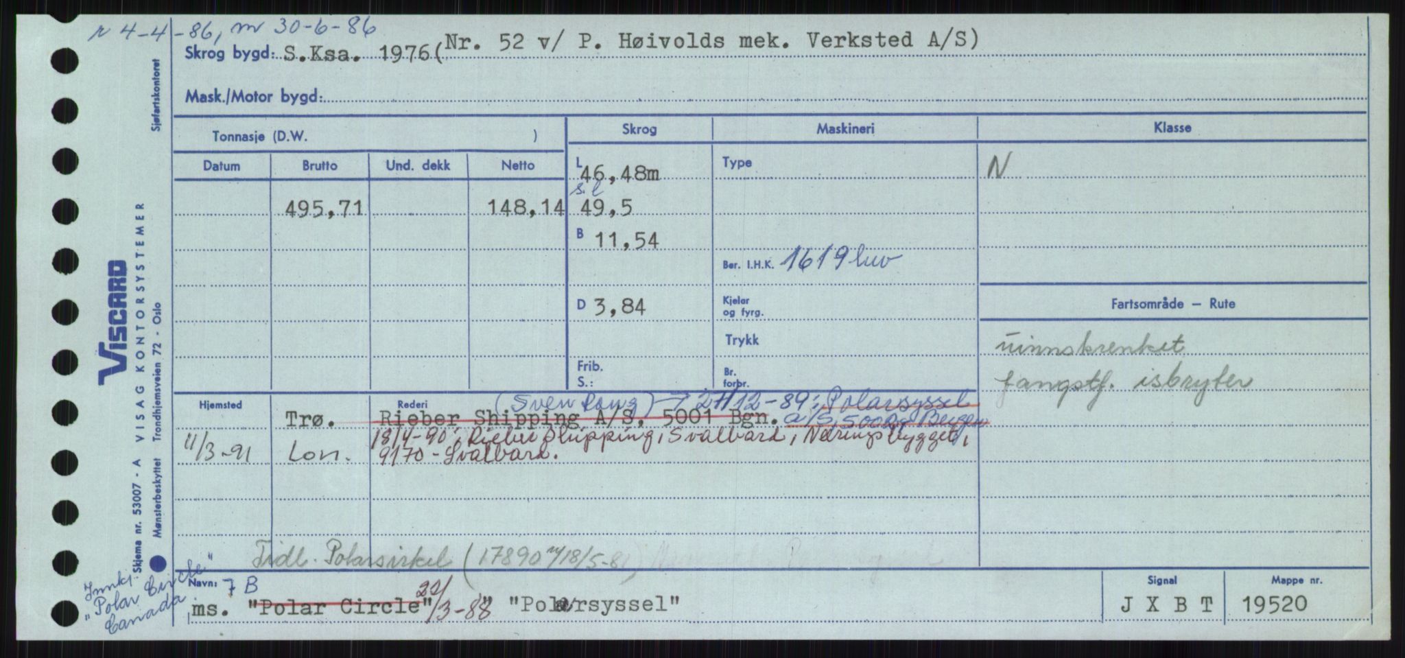 Sjøfartsdirektoratet med forløpere, Skipsmålingen, AV/RA-S-1627/H/Ha/L0004/0002: Fartøy, Mas-R / Fartøy, Odin-R, p. 369