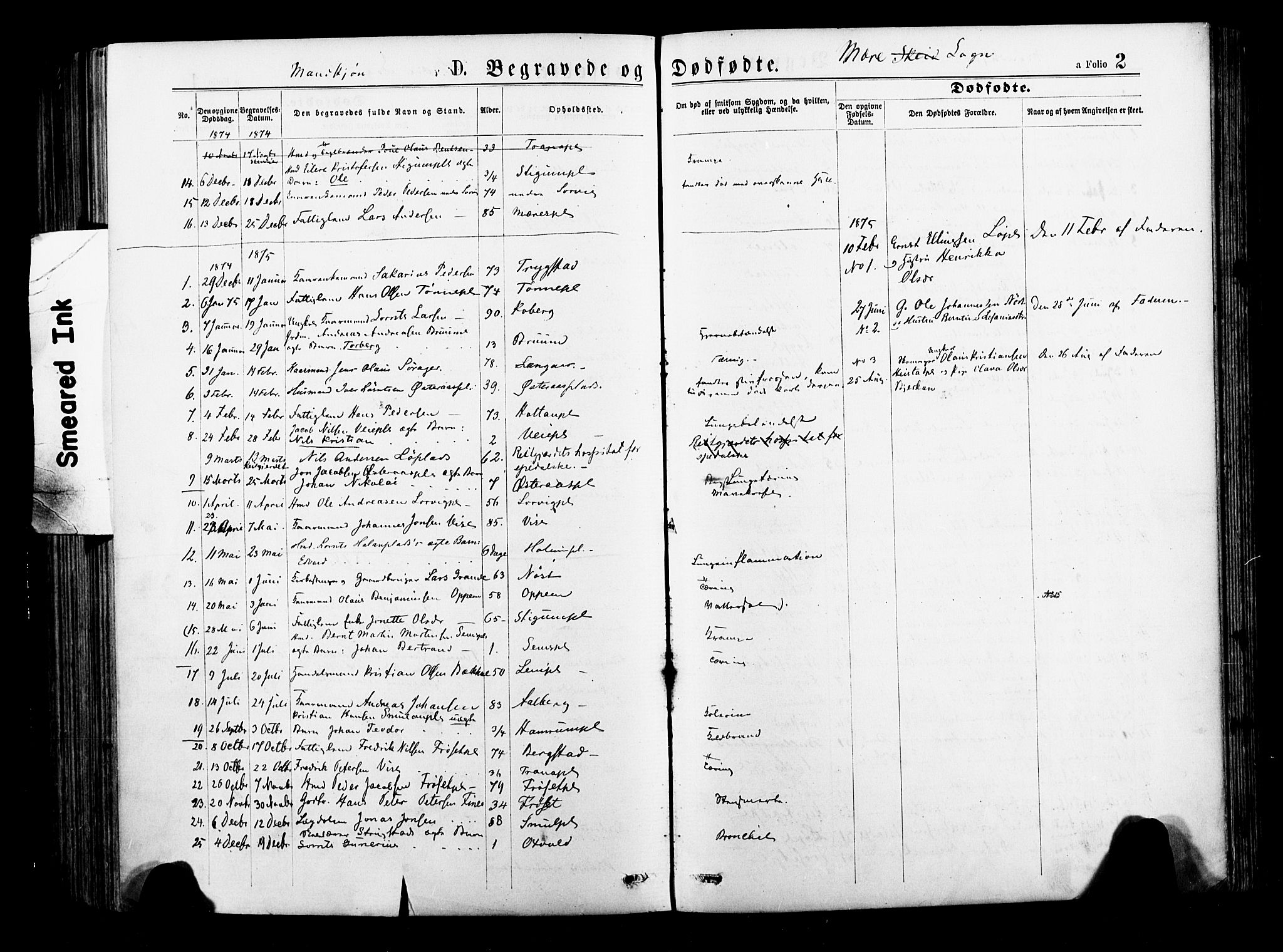 Ministerialprotokoller, klokkerbøker og fødselsregistre - Nord-Trøndelag, AV/SAT-A-1458/735/L0348: Parish register (official) no. 735A09 /1, 1873-1883, p. 2