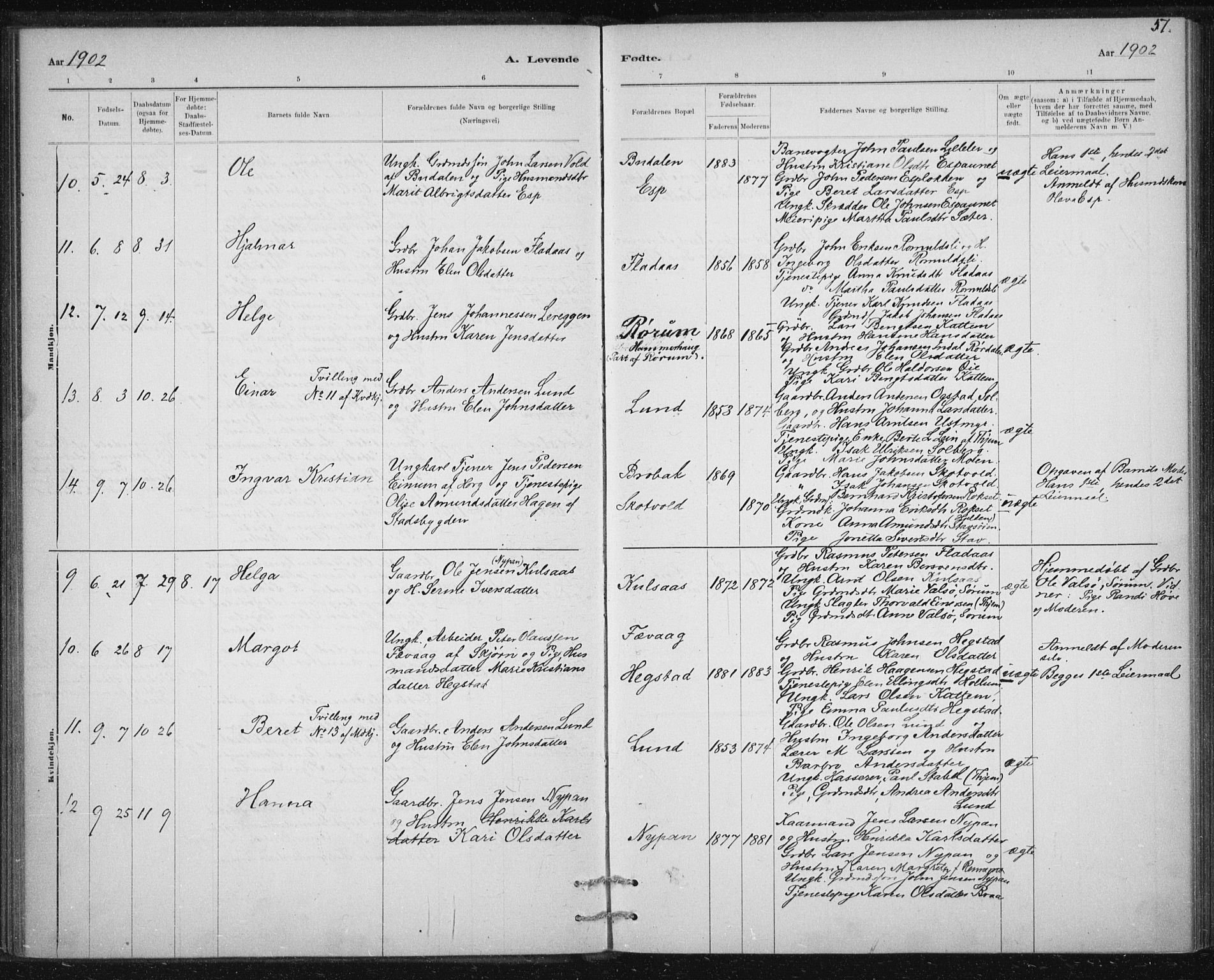 Ministerialprotokoller, klokkerbøker og fødselsregistre - Sør-Trøndelag, AV/SAT-A-1456/613/L0392: Parish register (official) no. 613A01, 1887-1906, p. 51