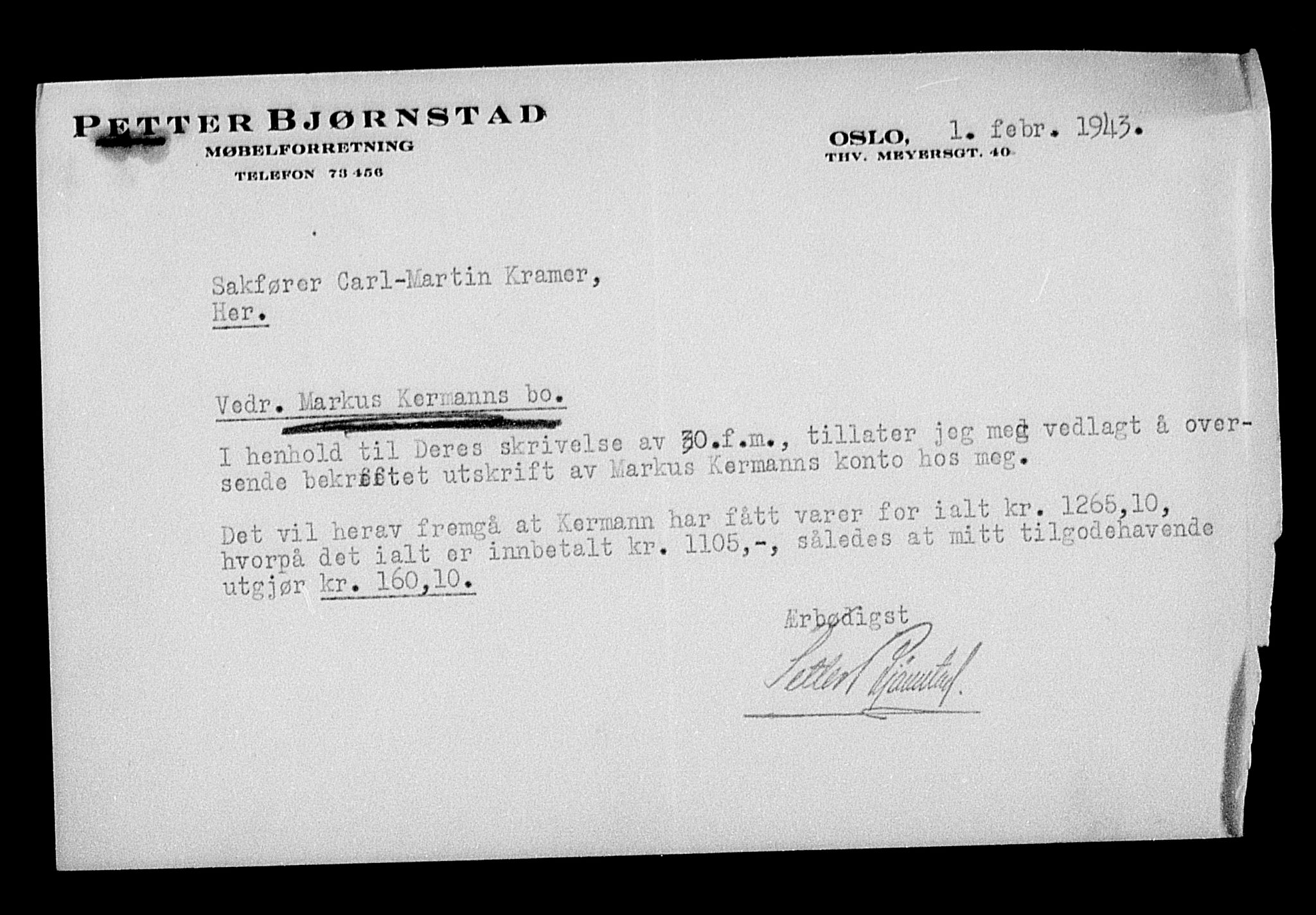Justisdepartementet, Tilbakeføringskontoret for inndratte formuer, AV/RA-S-1564/H/Hc/Hcc/L0951: --, 1945-1947, p. 52