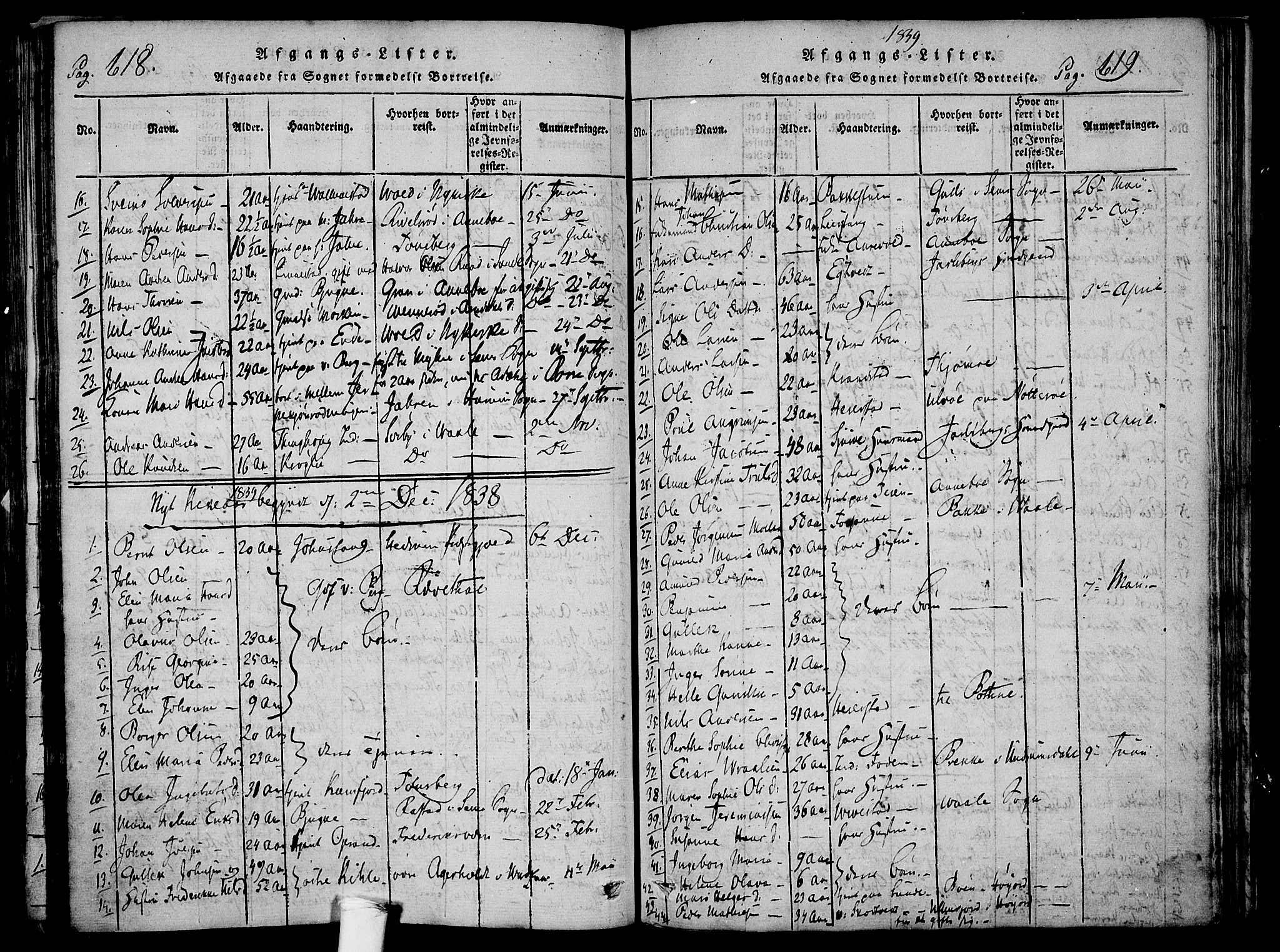Ramnes kirkebøker, AV/SAKO-A-314/F/Fa/L0004: Parish register (official) no. I 4, 1813-1840, p. 618-619