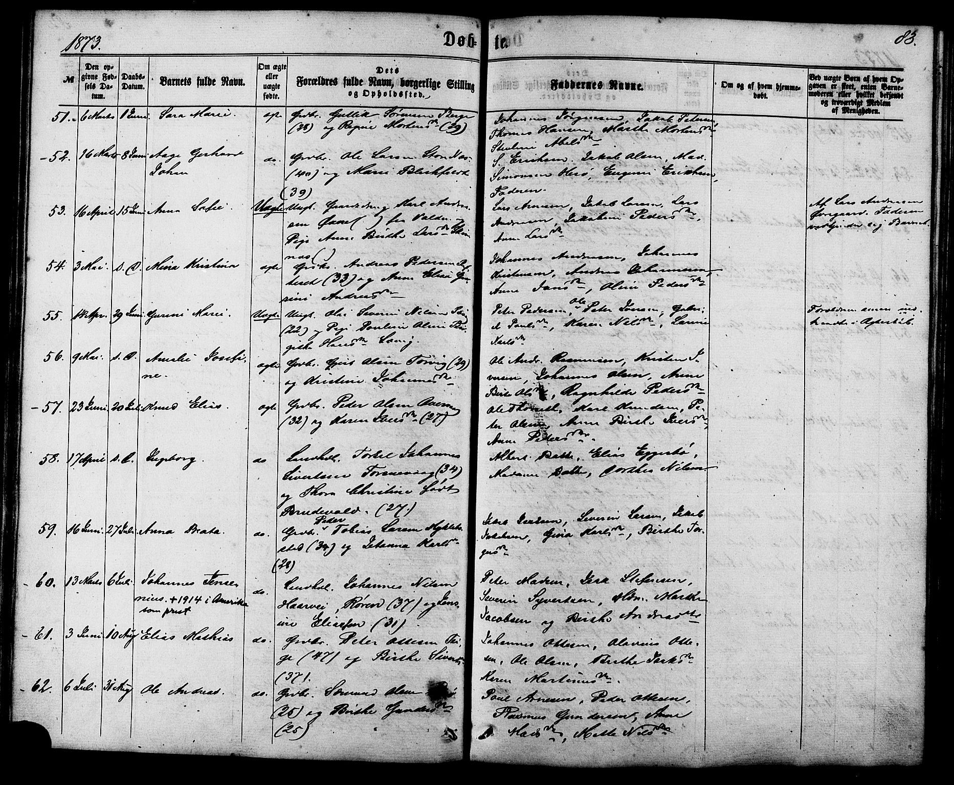 Ministerialprotokoller, klokkerbøker og fødselsregistre - Møre og Romsdal, SAT/A-1454/507/L0071: Parish register (official) no. 507A06, 1863-1878, p. 83