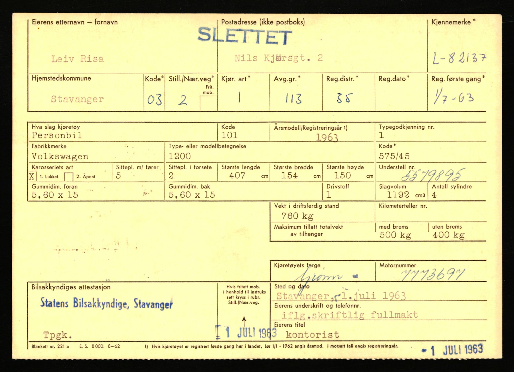 Stavanger trafikkstasjon, AV/SAST-A-101942/0/F/L0071: L-80500 - L-82199, 1930-1971, p. 2649