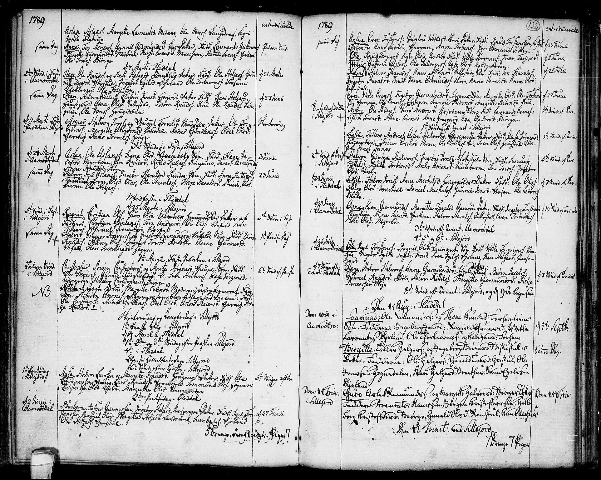Seljord kirkebøker, SAKO/A-20/F/Fa/L0007: Parish register (official) no. I 7, 1755-1800, p. 132