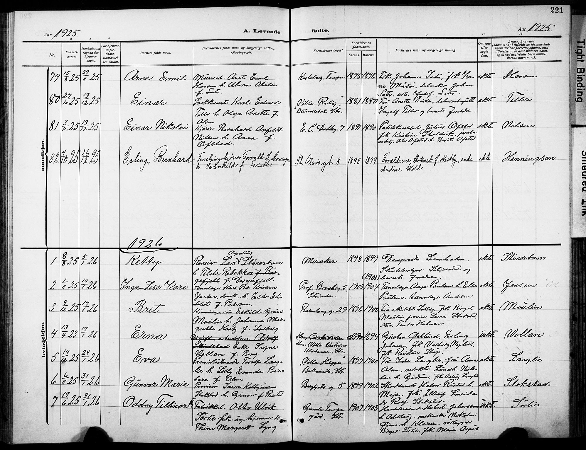 Ministerialprotokoller, klokkerbøker og fødselsregistre - Sør-Trøndelag, SAT/A-1456/601/L0096: Parish register (copy) no. 601C14, 1911-1931, p. 221