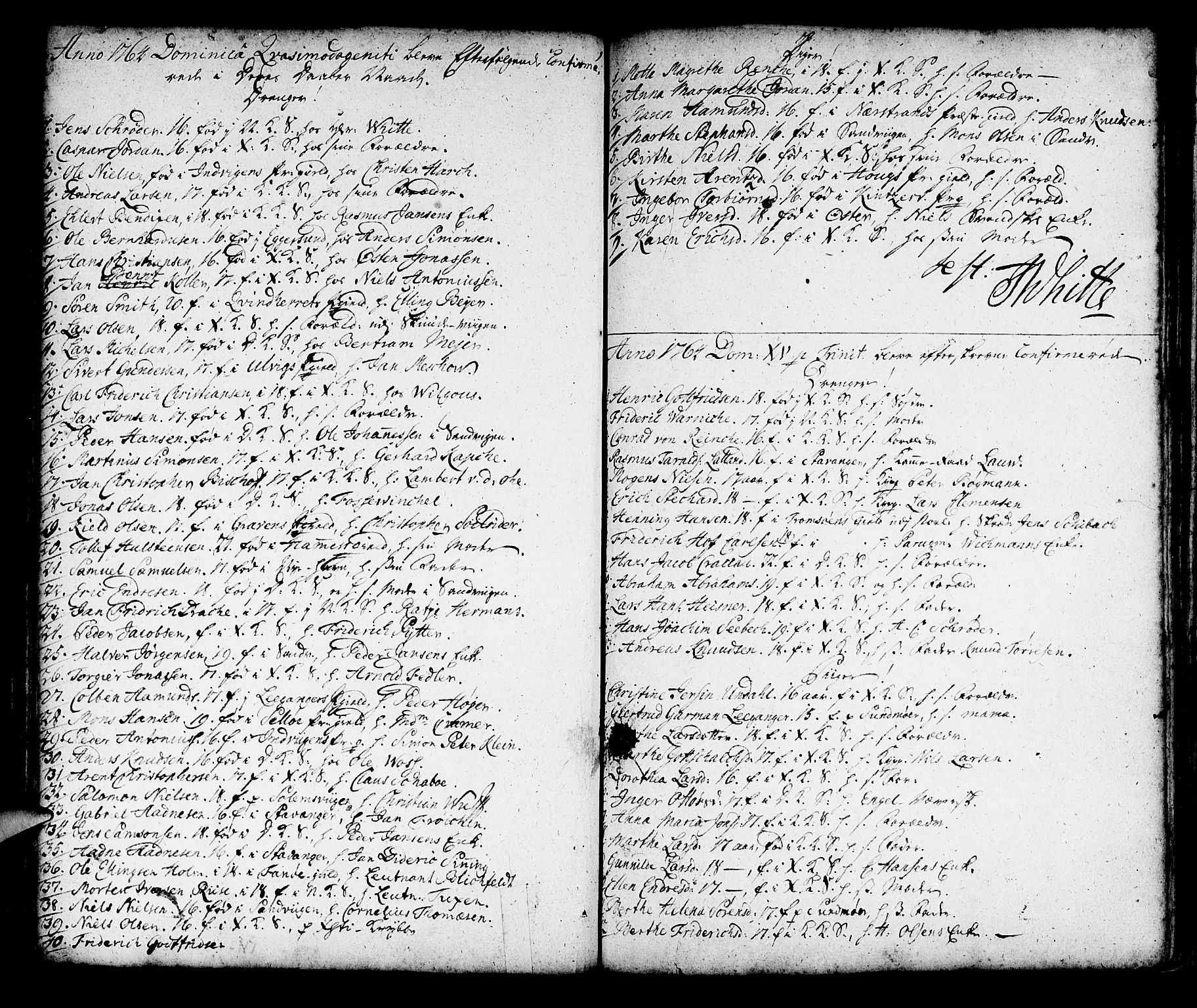 Korskirken sokneprestembete, SAB/A-76101/H/Haa/L0007: Parish register (official) no. A 7, 1736-1839, p. 56