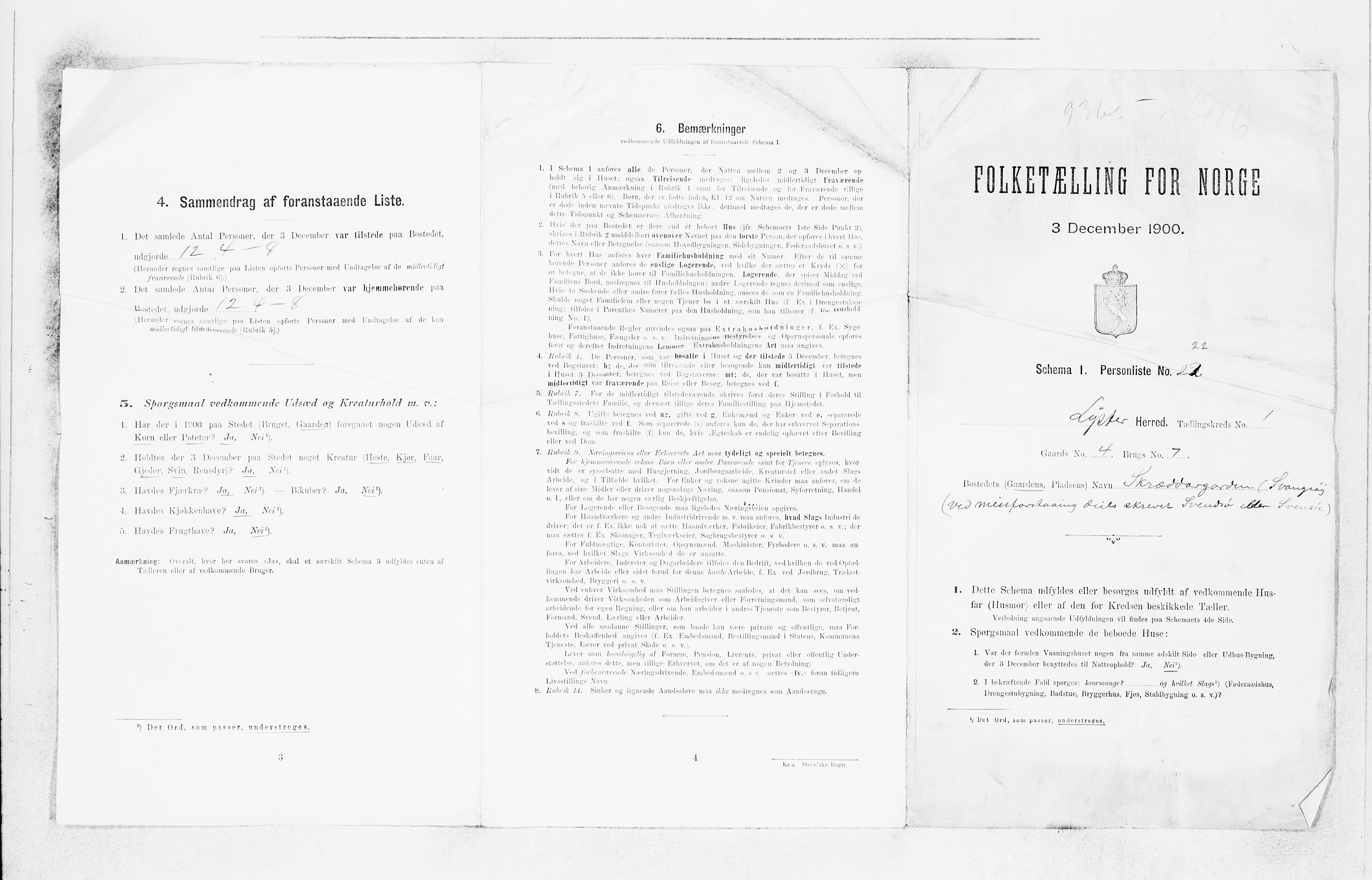 SAB, 1900 census for Luster, 1900, p. 26