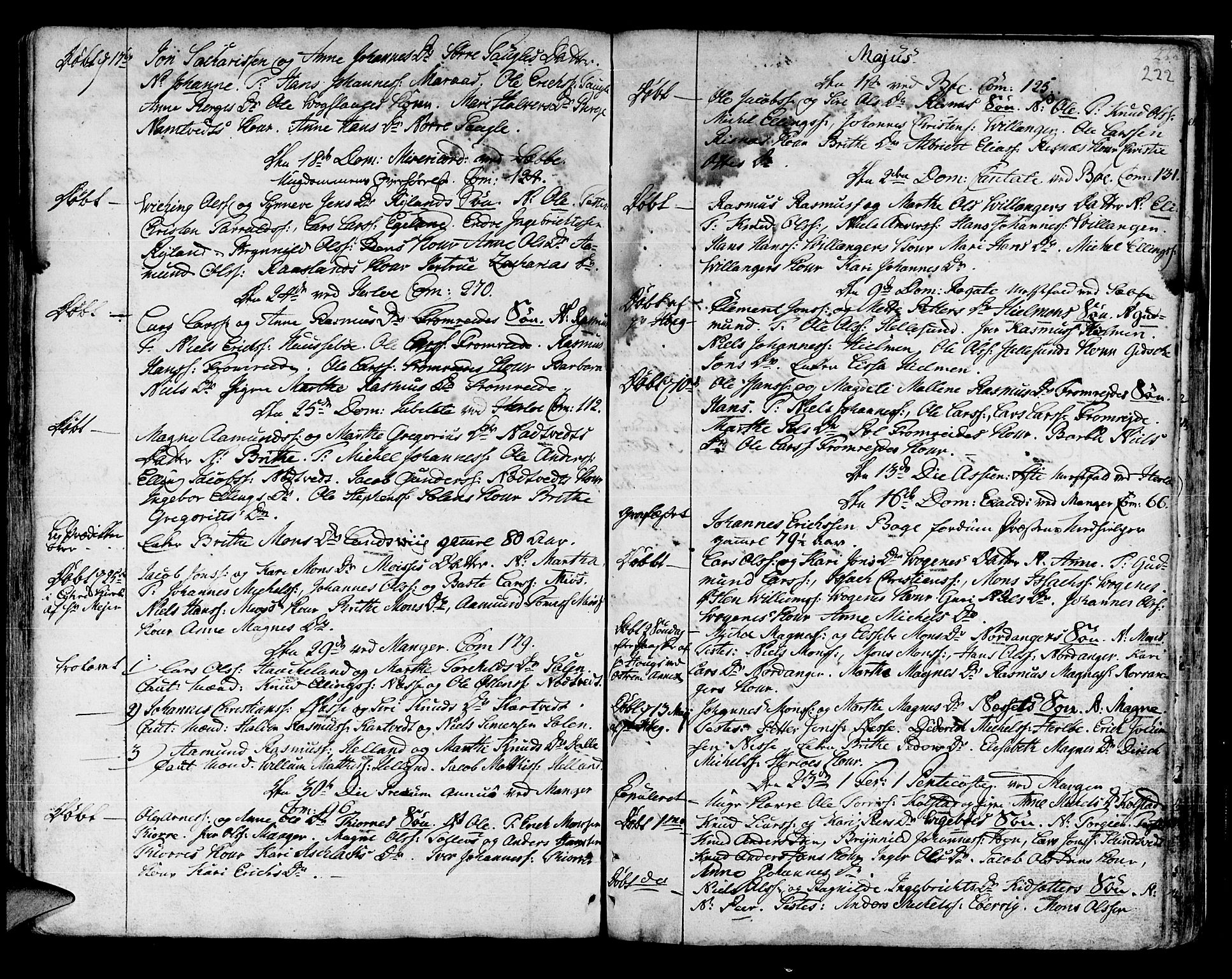 Manger sokneprestembete, AV/SAB-A-76801/H/Haa: Parish register (official) no. A 1, 1759-1791, p. 222