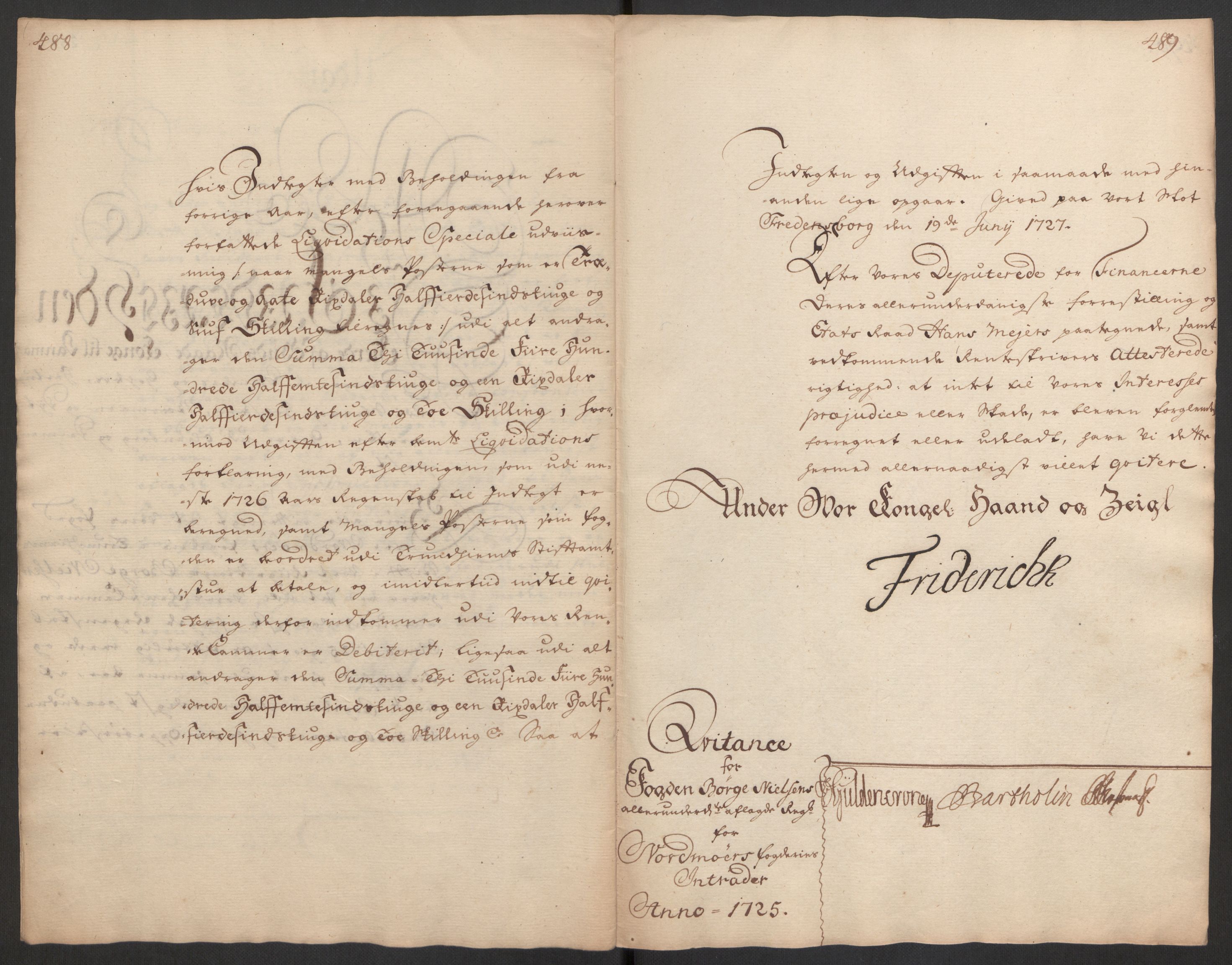 Rentekammeret inntil 1814, Reviderte regnskaper, Fogderegnskap, RA/EA-4092/R56/L3758: Fogderegnskap Nordmøre, 1725, p. 19