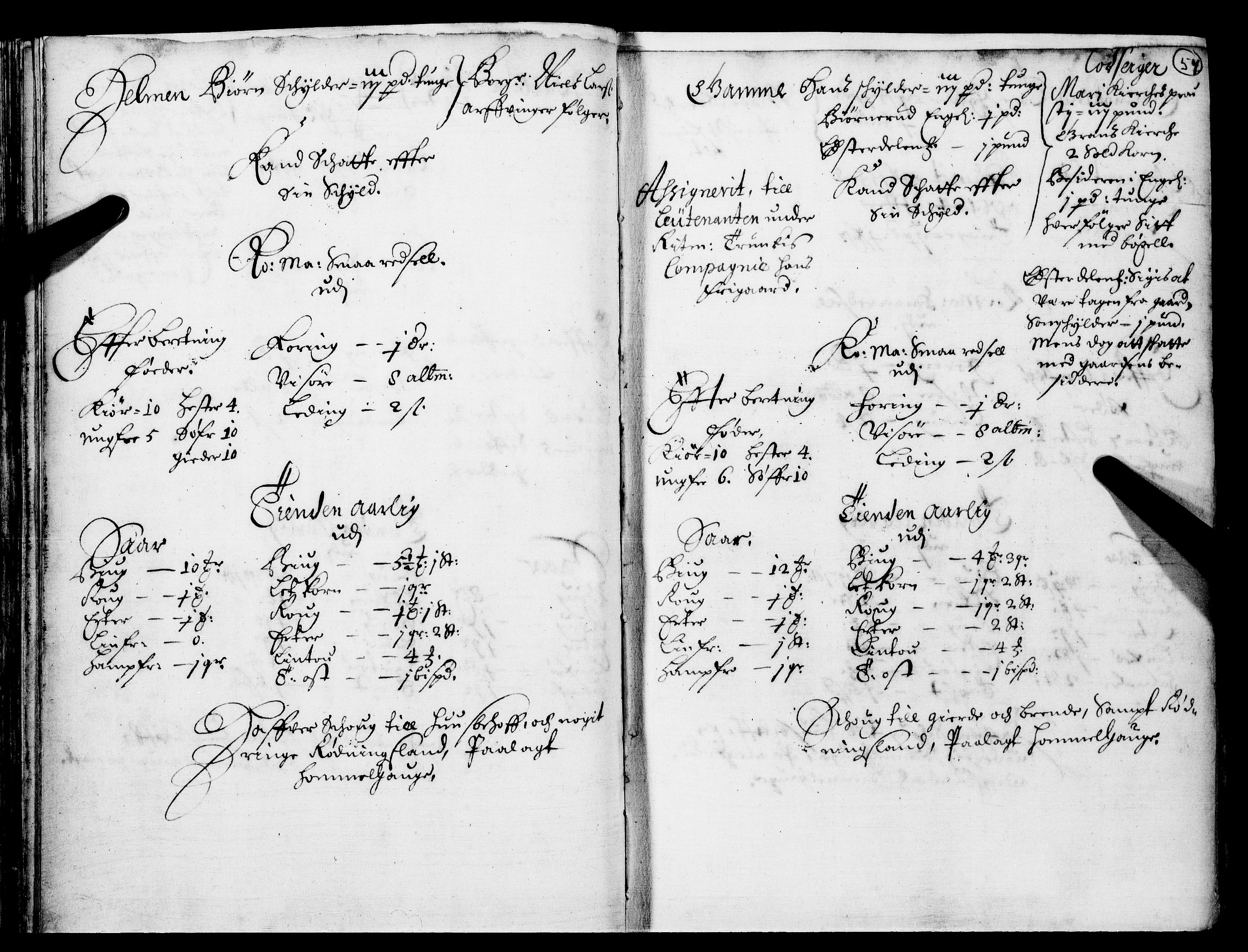 Rentekammeret inntil 1814, Realistisk ordnet avdeling, AV/RA-EA-4070/N/Nb/Nba/L0016: Hadeland og Valdres fogderi, 1. del, 1667, p. 53b-54a