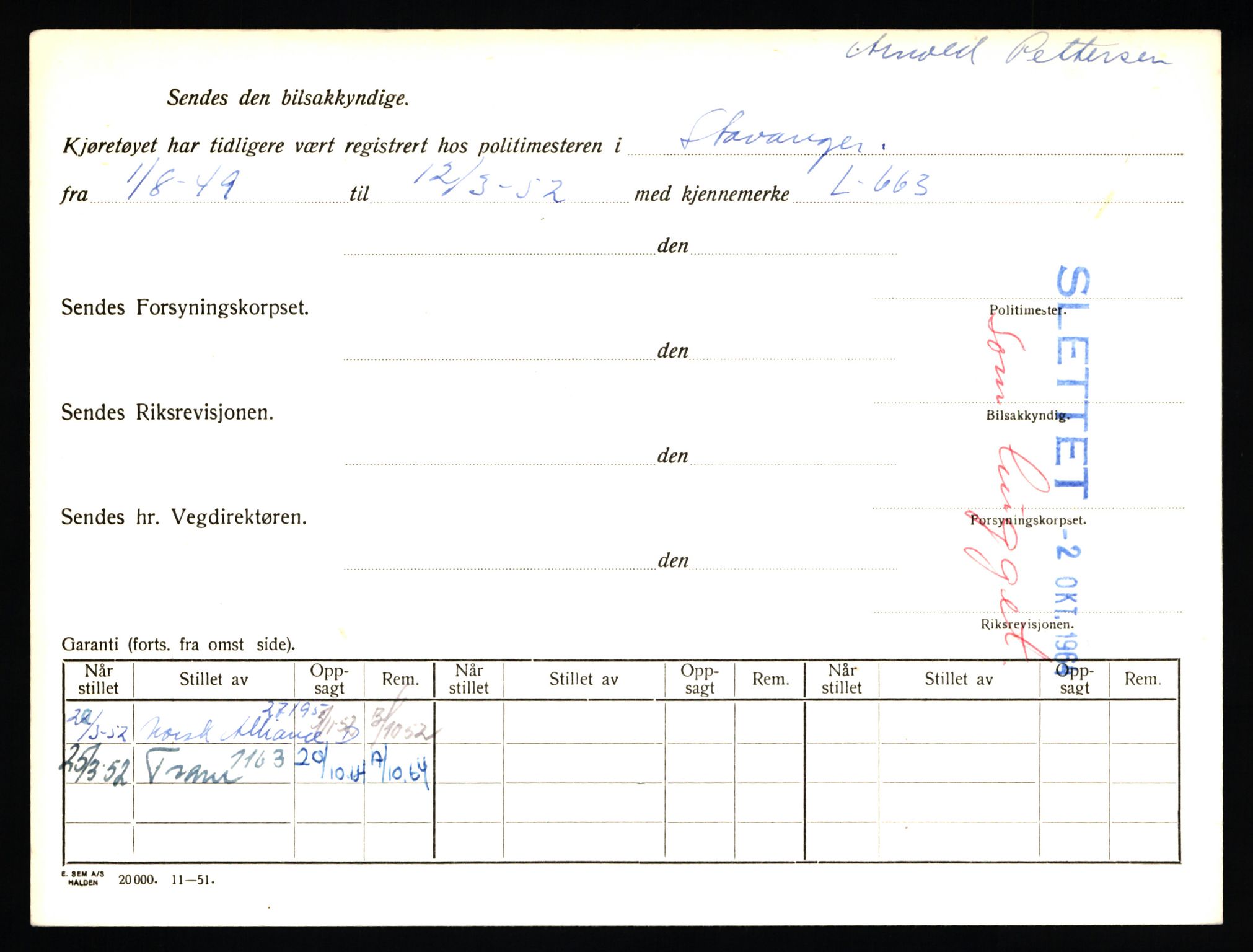 Stavanger trafikkstasjon, AV/SAST-A-101942/0/F/L0023: L-12500 - L-12999, 1930-1971, p. 4
