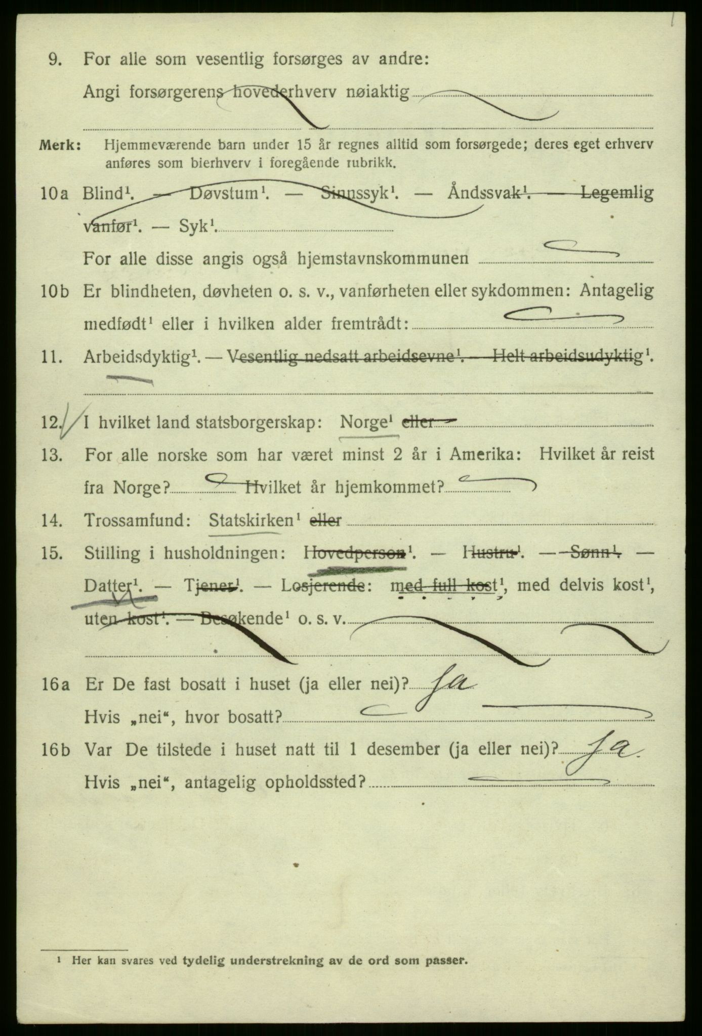 SAB, 1920 census for Bergen, 1920, p. 147673