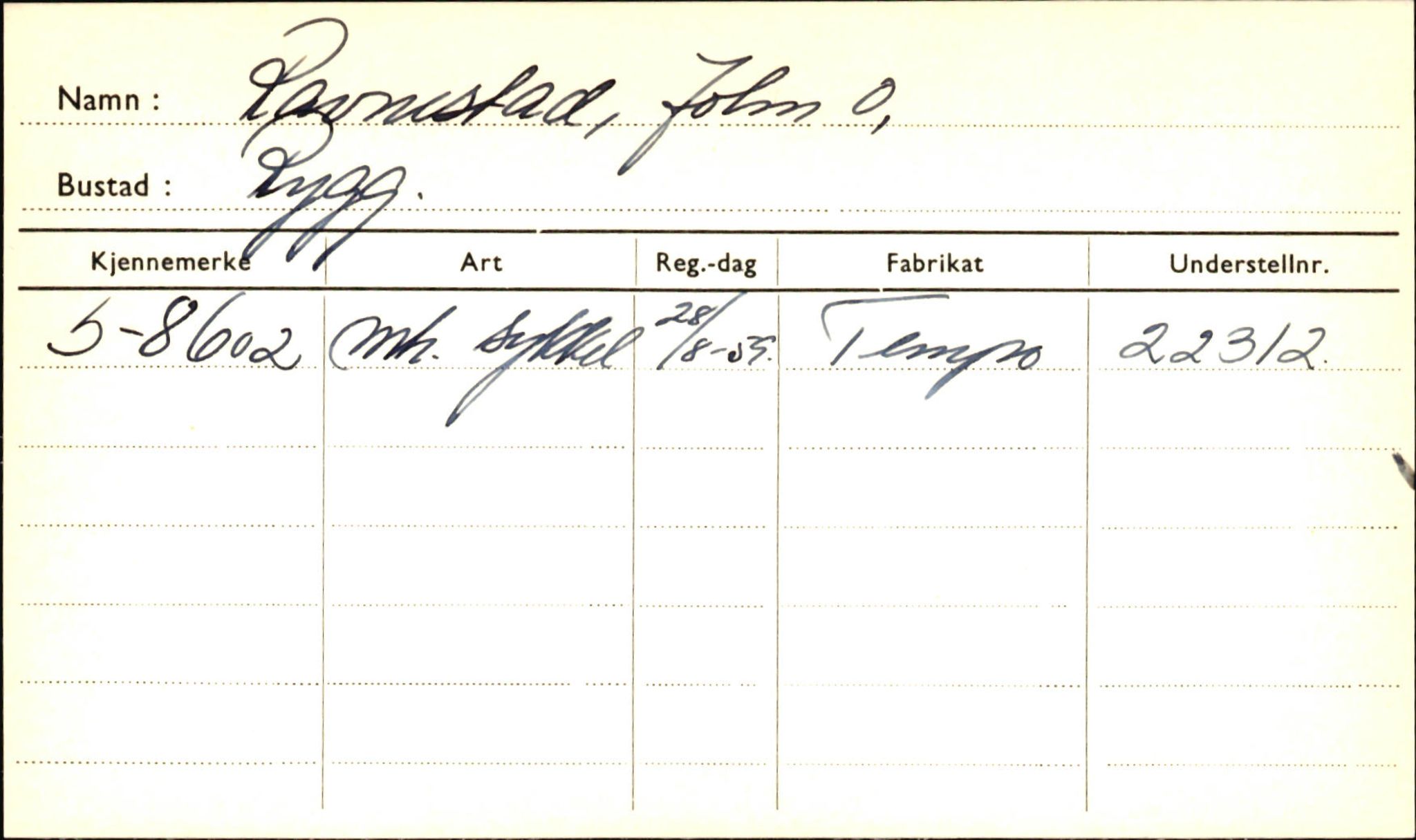 Statens vegvesen, Sogn og Fjordane vegkontor, AV/SAB-A-5301/4/F/L0001E: Eigarregister Fjordane til 1.6.1961, 1930-1961, p. 17