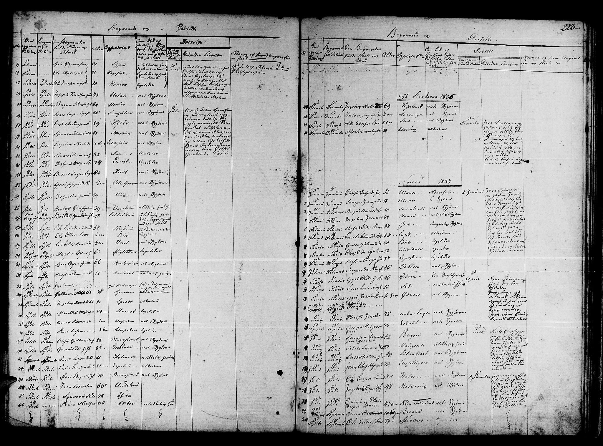 Ulvik sokneprestembete, SAB/A-78801/H/Haa: Parish register (official) no. A 11, 1793-1838, p. 223