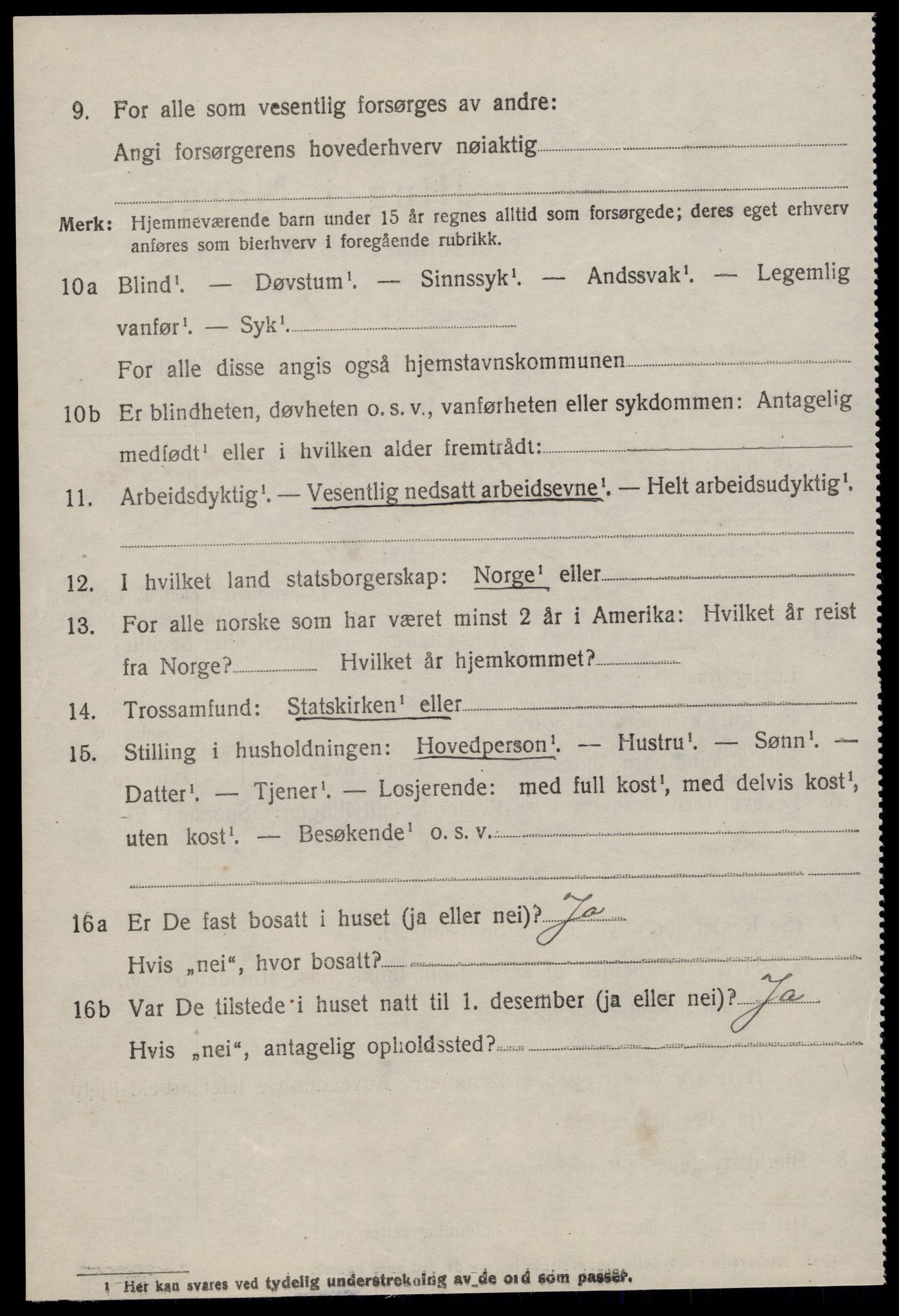 SAT, 1920 census for Grytten, 1920, p. 1891