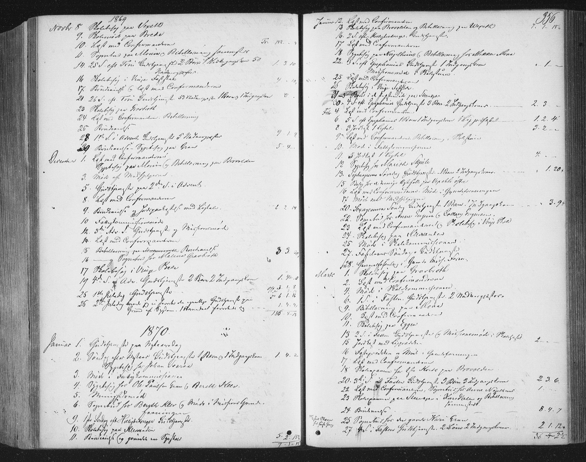 Ministerialprotokoller, klokkerbøker og fødselsregistre - Nord-Trøndelag, SAT/A-1458/749/L0472: Parish register (official) no. 749A06, 1857-1873, p. 356