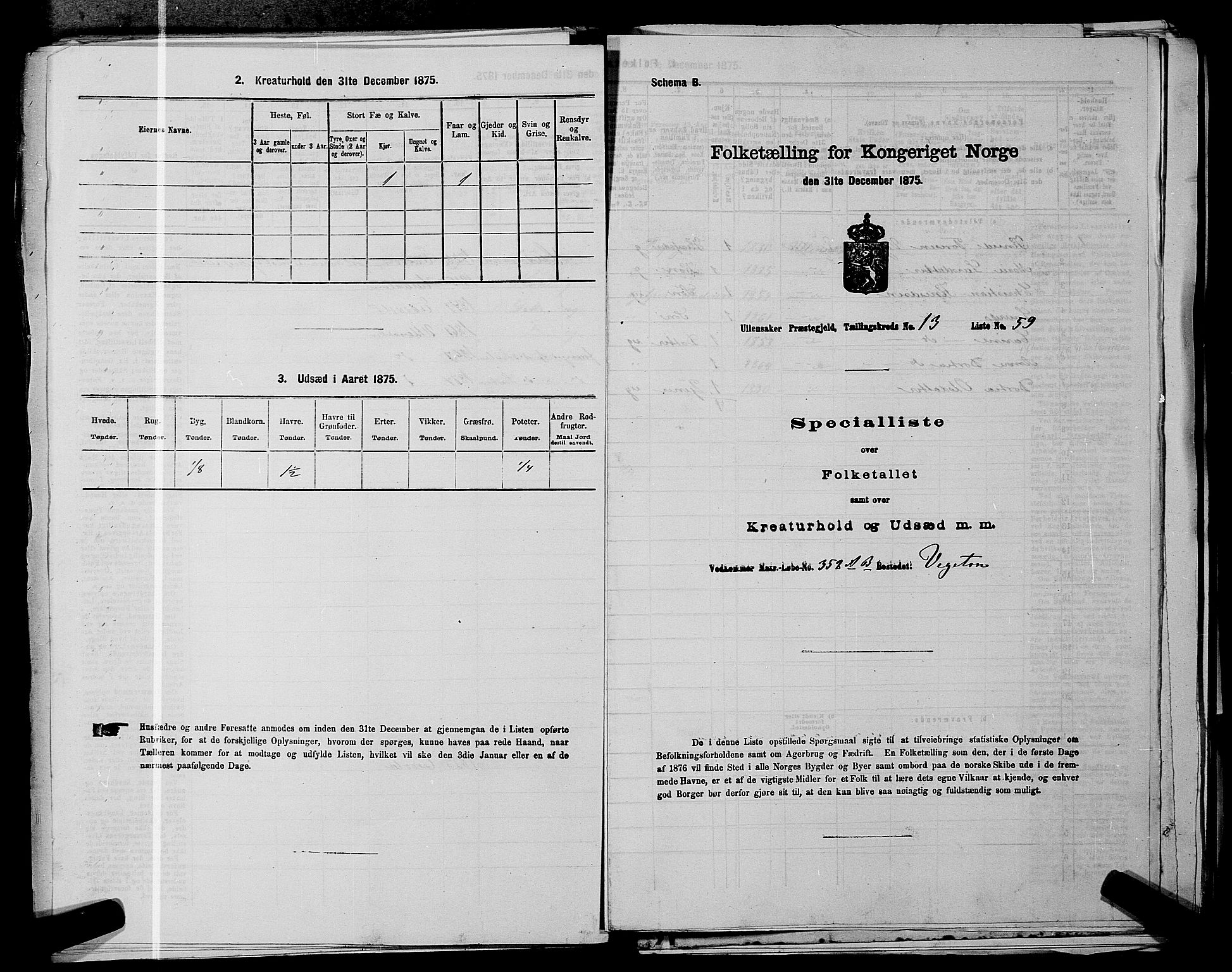 RA, 1875 census for 0235P Ullensaker, 1875, p. 1980