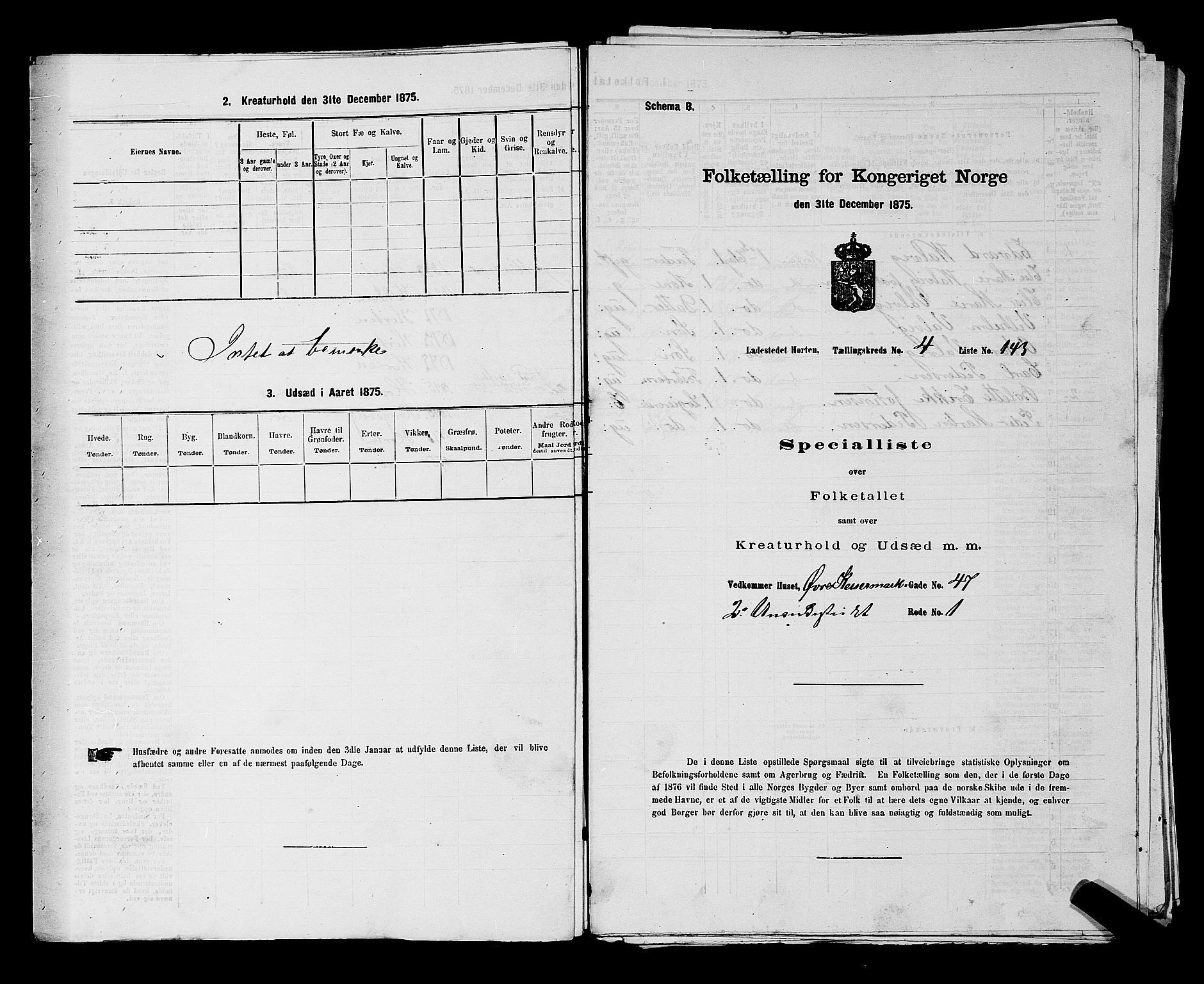 SAKO, 1875 census for 0703P Horten, 1875, p. 339