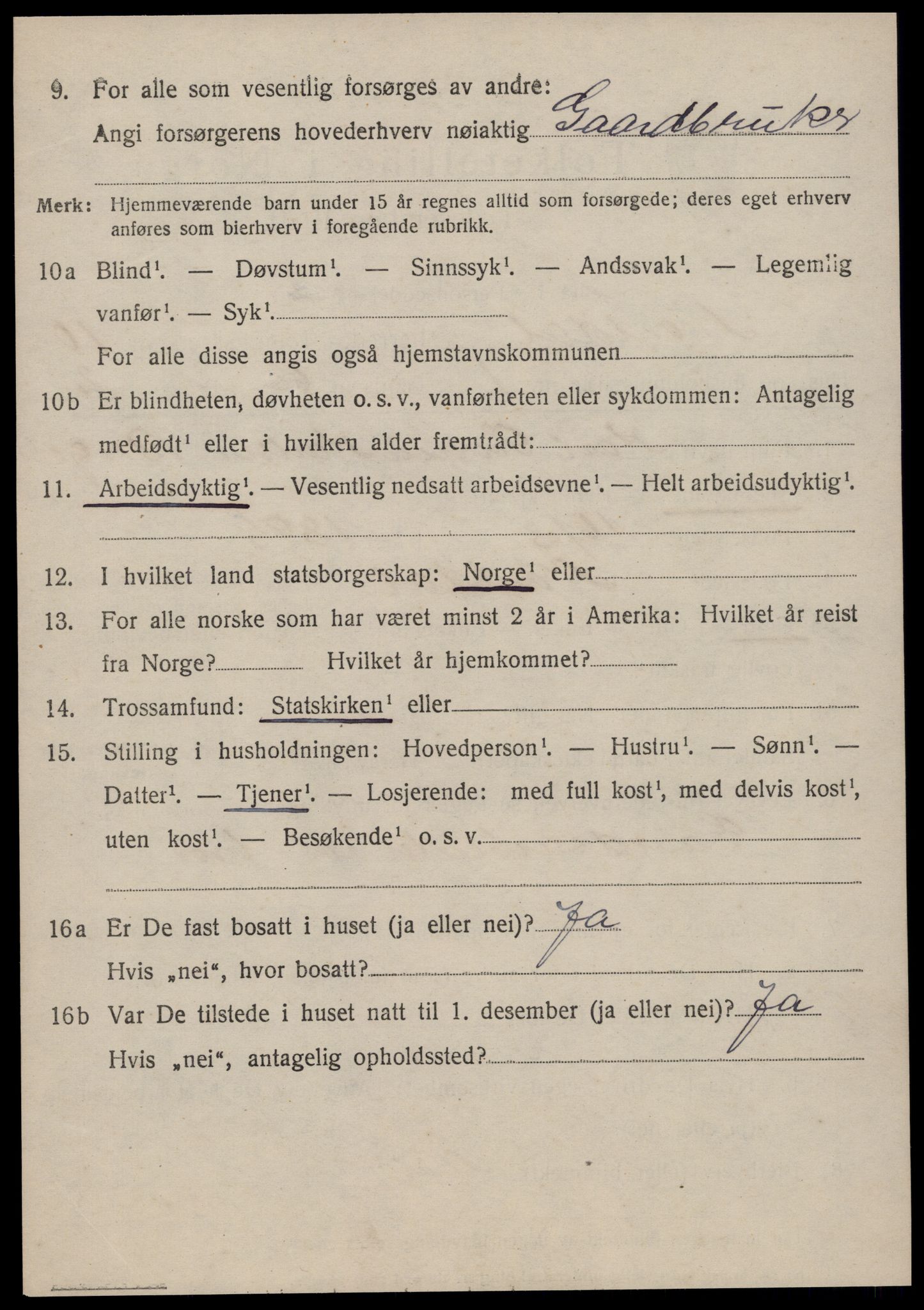 SAT, 1920 census for Norddal, 1920, p. 5376