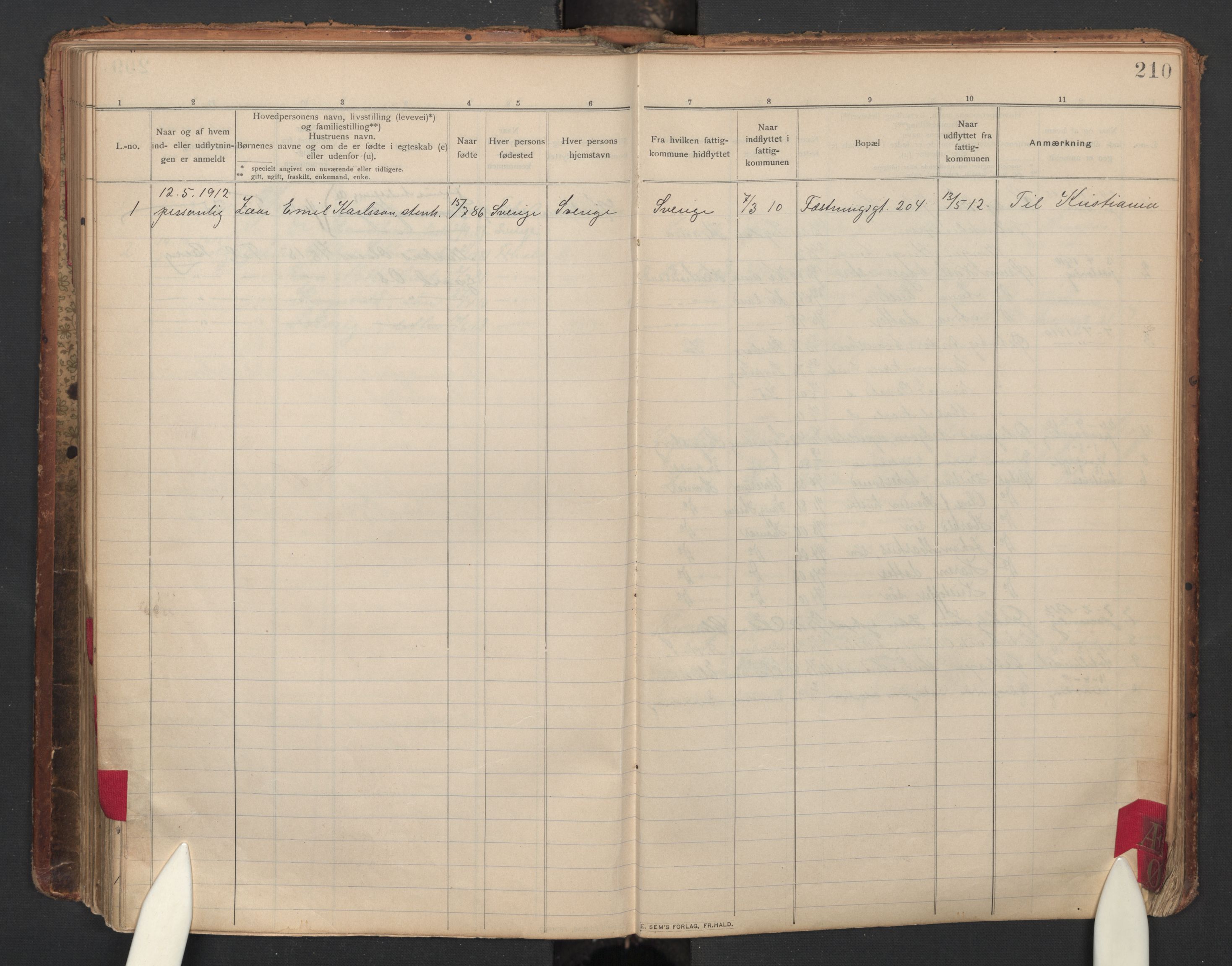 Halden politidistrikt, AV/SAO-A-10295/H/Ha/Hae/L0002: Flytteprotokoll, 1908-1915, p. 210