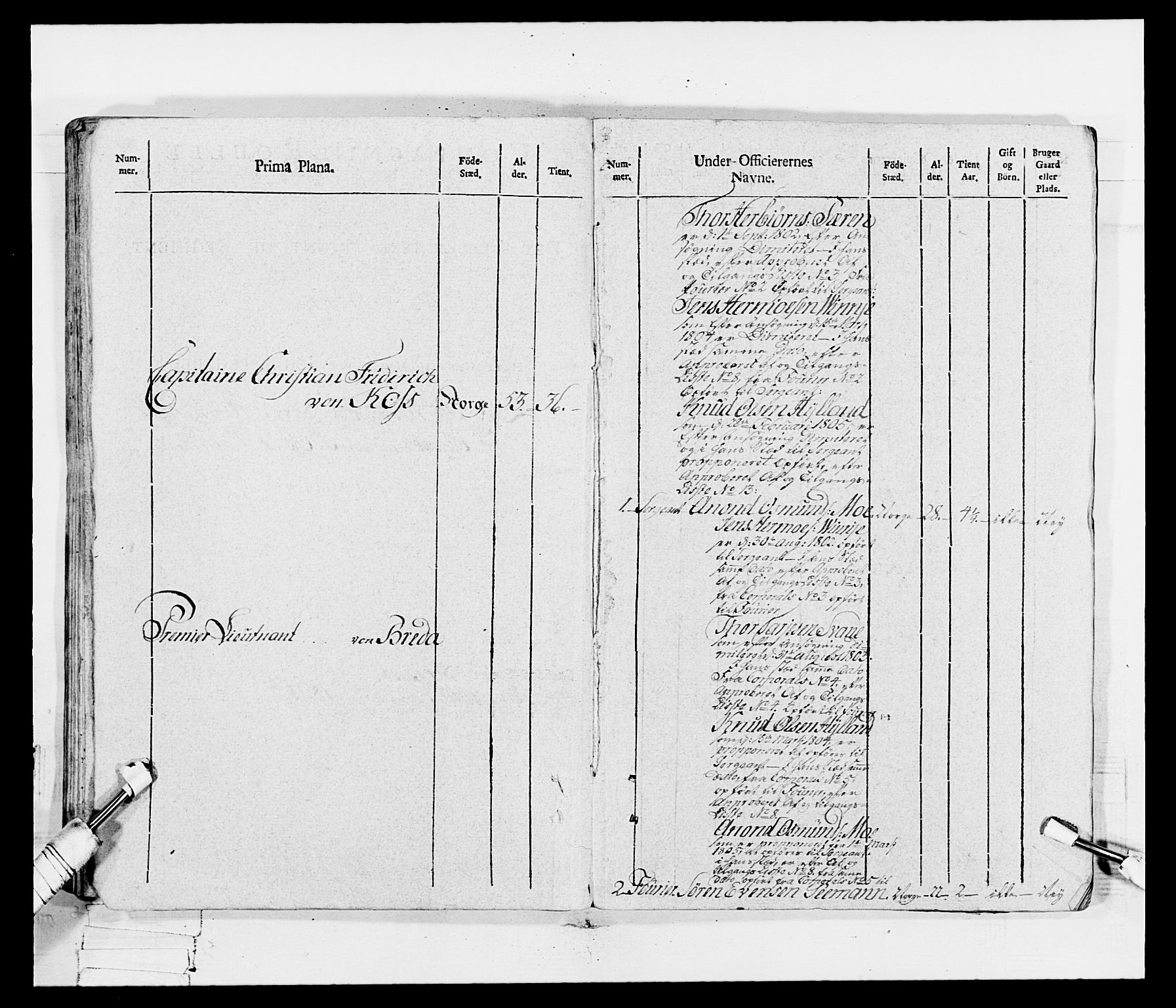 Generalitets- og kommissariatskollegiet, Det kongelige norske kommissariatskollegium, RA/EA-5420/E/Eh/L0115: Telemarkske nasjonale infanteriregiment, 1802-1805, p. 342