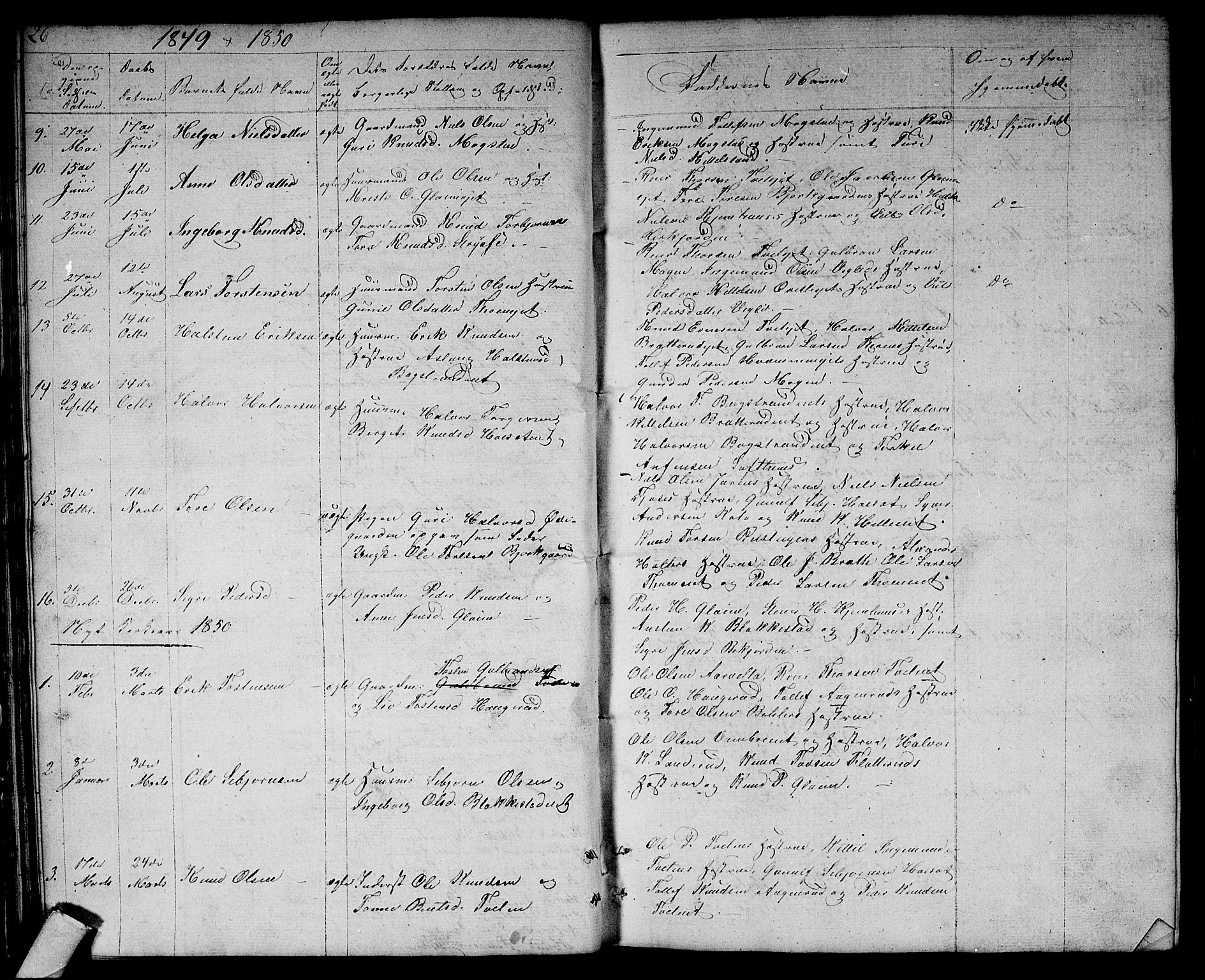 Rollag kirkebøker, SAKO/A-240/G/Gb/L0001: Parish register (copy) no. II 1, 1836-1877, p. 26
