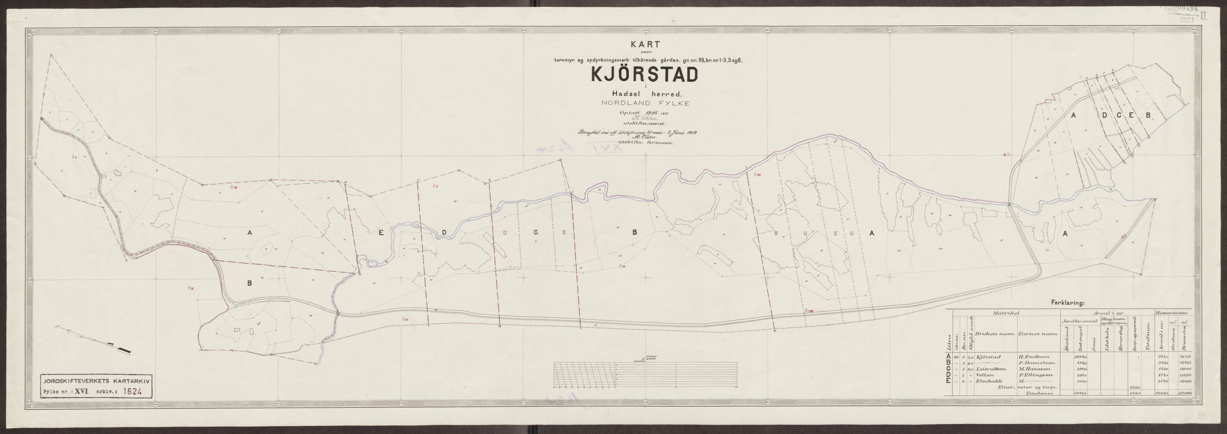 Jordskifteverkets kartarkiv, RA/S-3929/T, 1859-1988, p. 1888