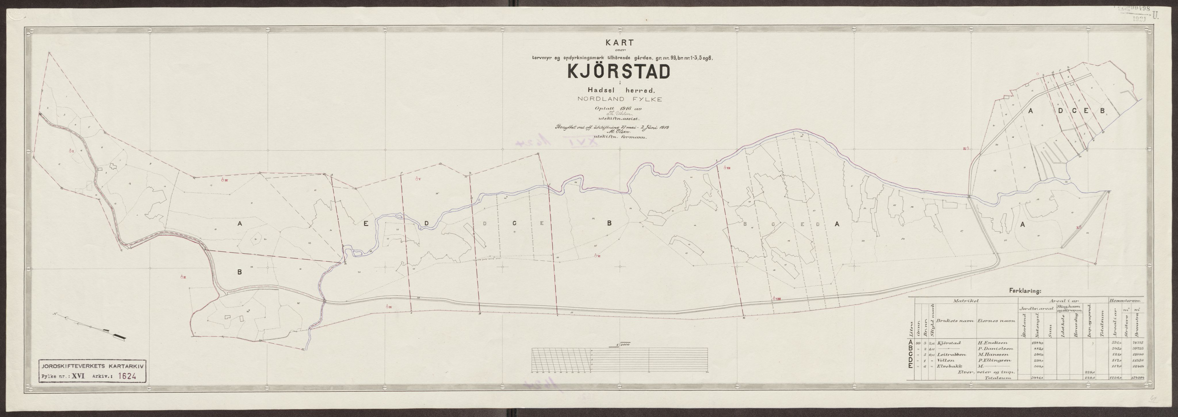 Jordskifteverkets kartarkiv, AV/RA-S-3929/T, 1859-1988, p. 1888