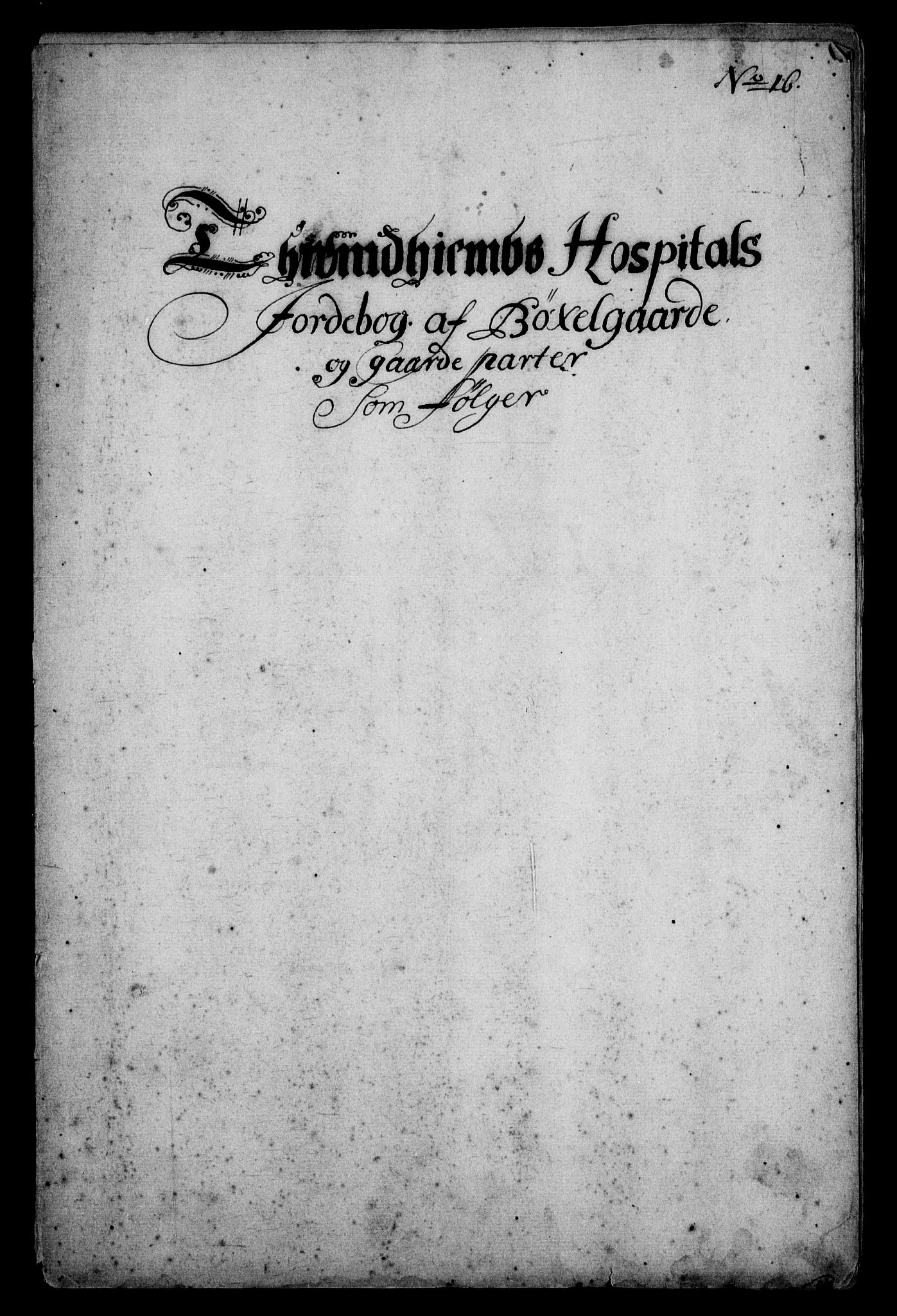 Rentekammeret inntil 1814, Realistisk ordnet avdeling, AV/RA-EA-4070/Fc/Fca/L0004/0005: [Ca IV]  Trondheim stift / Trondheim hospitals jordebok, 1689