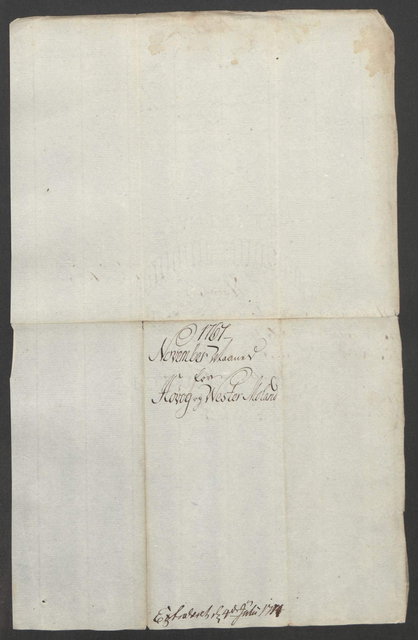 Rentekammeret inntil 1814, Reviderte regnskaper, Fogderegnskap, AV/RA-EA-4092/R39/L2424: Ekstraskatten Nedenes, 1762-1767, p. 488