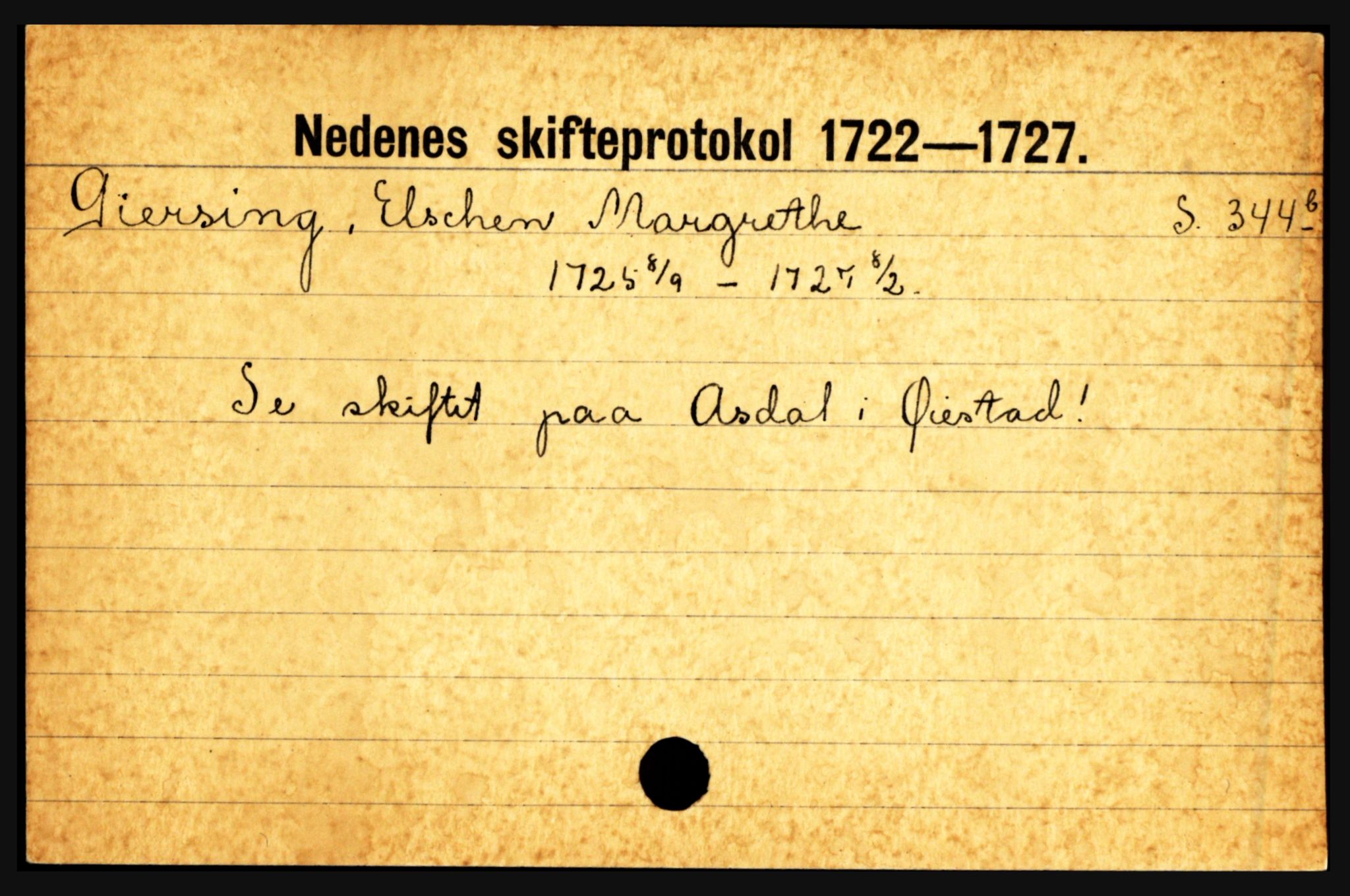 Nedenes sorenskriveri før 1824, AV/SAK-1221-0007/H, p. 8821