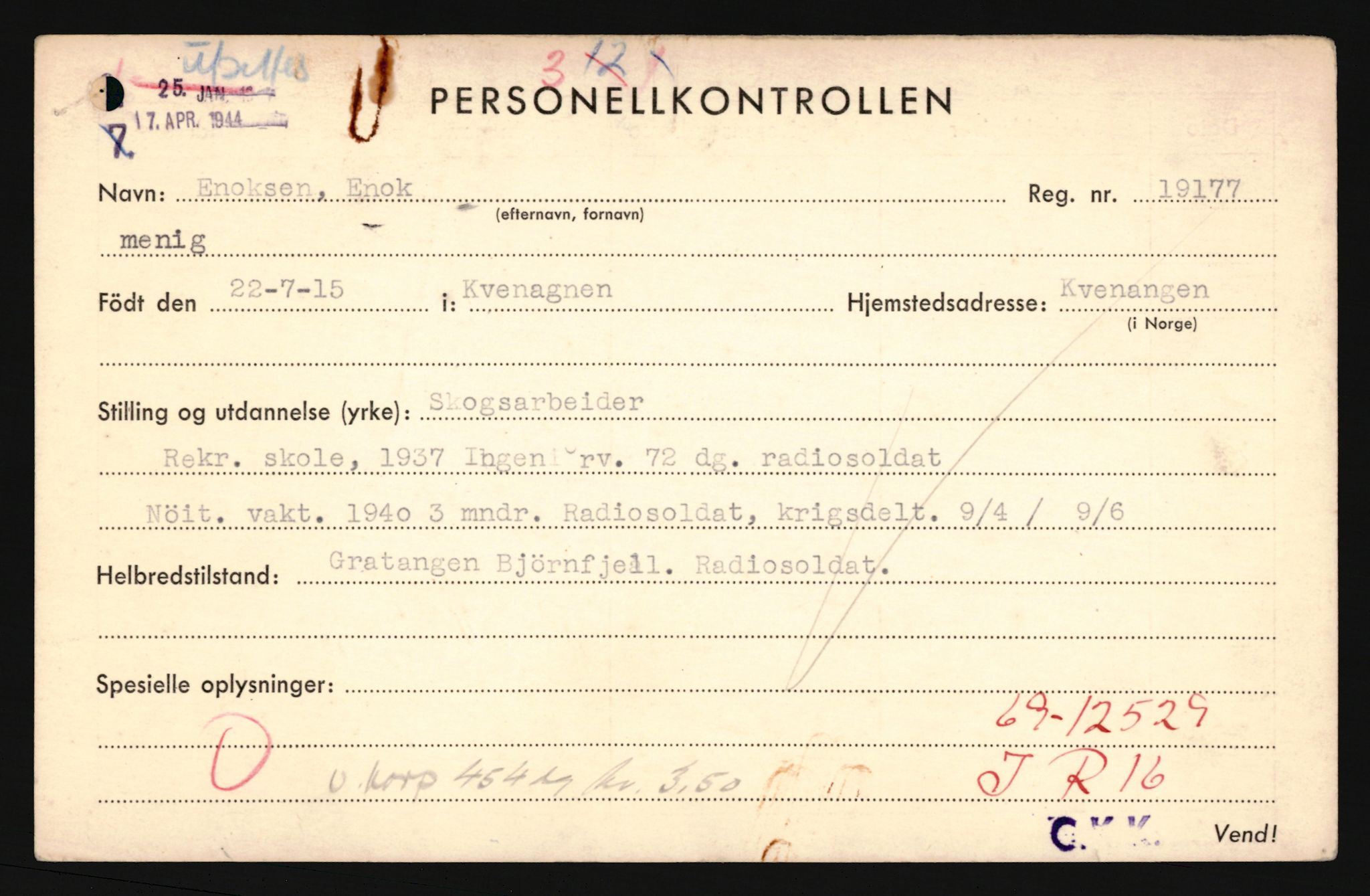 Forsvaret, Troms infanteriregiment nr. 16, AV/RA-RAFA-3146/P/Pa/L0020: Rulleblad for regimentets menige mannskaper, årsklasse 1936, 1936, p. 193