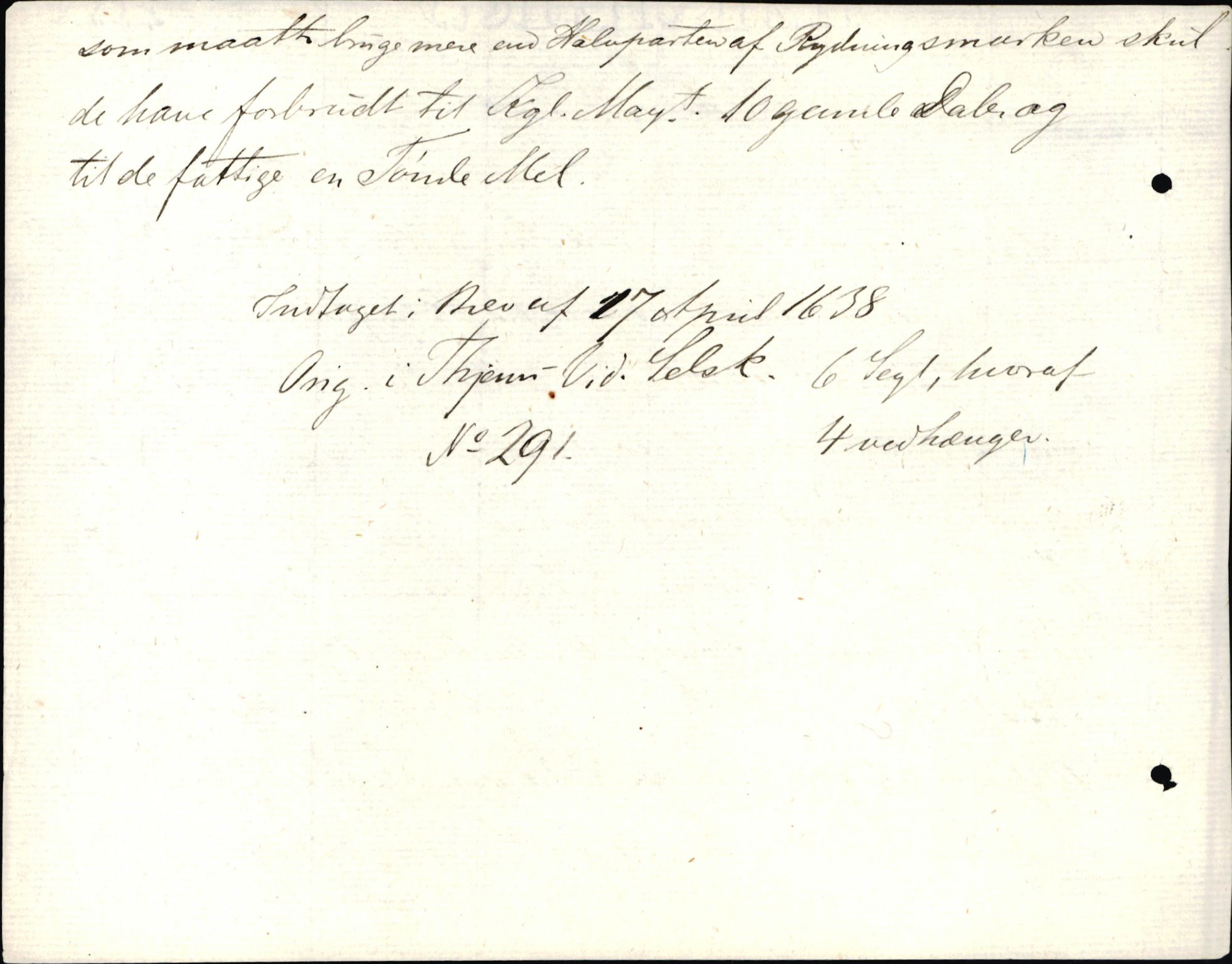 Riksarkivets diplomsamling, AV/RA-EA-5965/F35/F35d/L0002: Innlånte diplomer, seddelregister, 1592-1620, p. 324