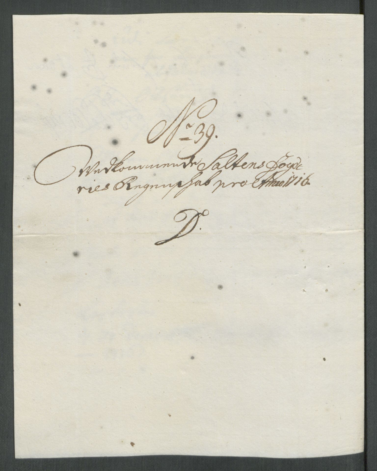 Rentekammeret inntil 1814, Reviderte regnskaper, Fogderegnskap, AV/RA-EA-4092/R66/L4586: Fogderegnskap Salten, 1716, p. 245