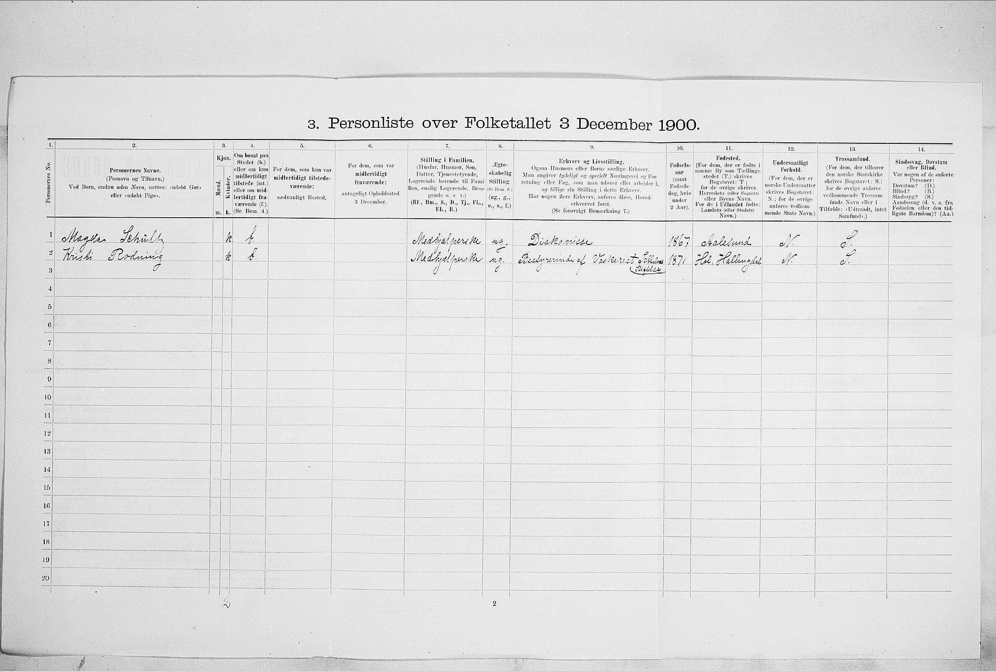 SAO, 1900 census for Kristiania, 1900, p. 53381