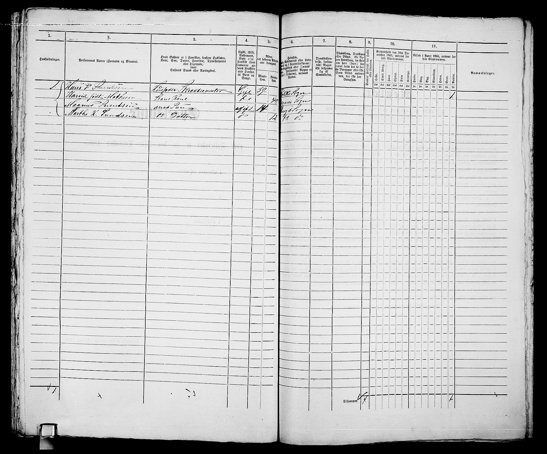 RA, 1865 census for Sarpsborg, 1865, p. 474