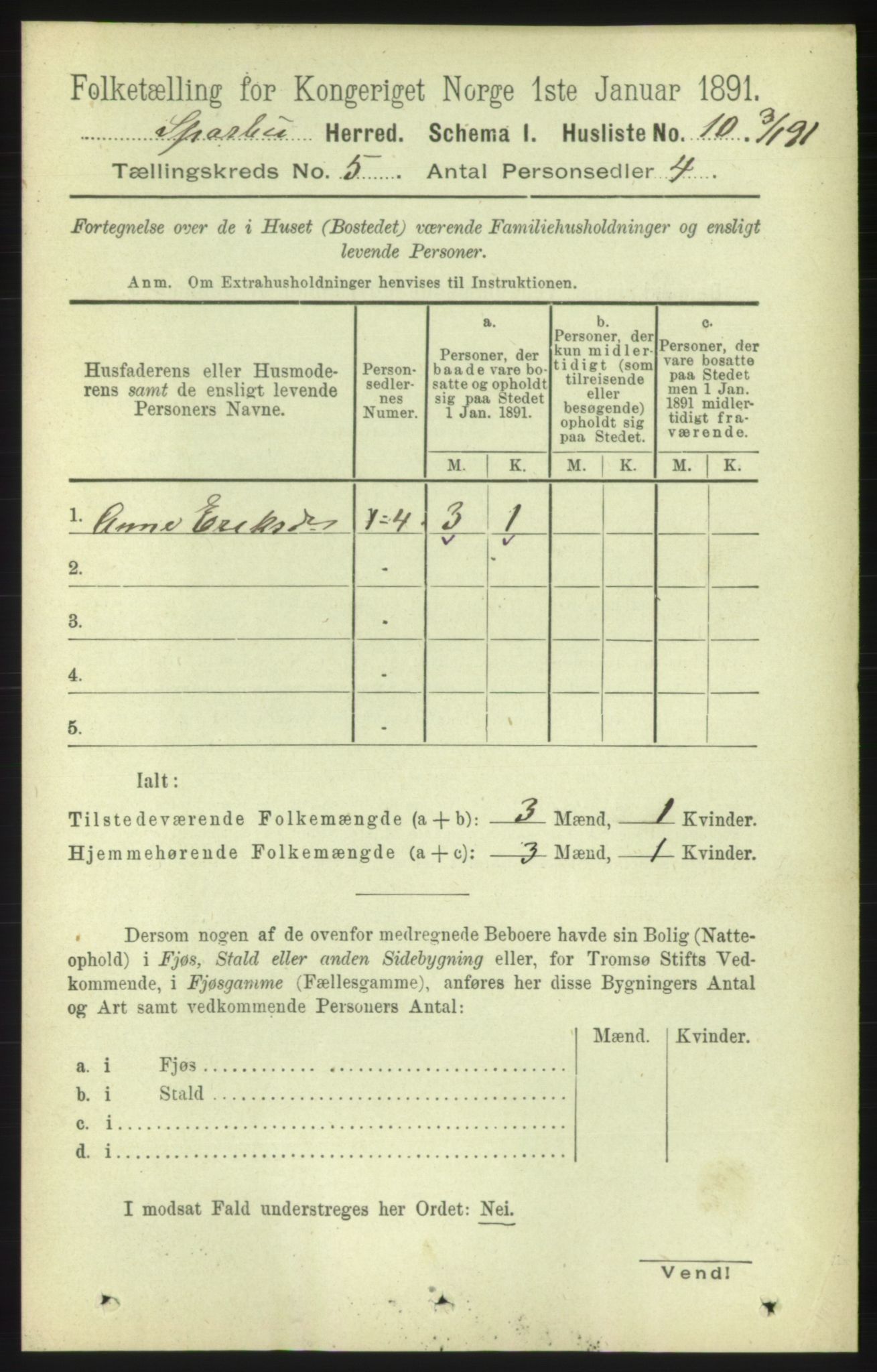 RA, 1891 census for 1731 Sparbu, 1891, p. 1590