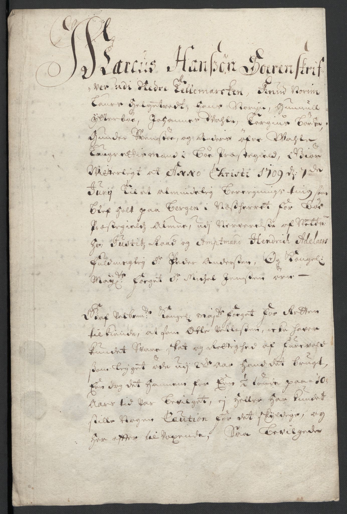 Rentekammeret inntil 1814, Reviderte regnskaper, Fogderegnskap, AV/RA-EA-4092/R36/L2118: Fogderegnskap Øvre og Nedre Telemark og Bamble, 1708-1709, p. 245