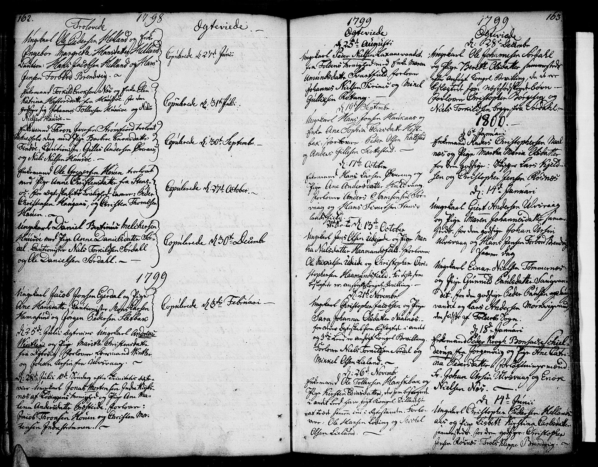 Ministerialprotokoller, klokkerbøker og fødselsregistre - Nordland, SAT/A-1459/859/L0841: Parish register (official) no. 859A01, 1766-1821, p. 162-163
