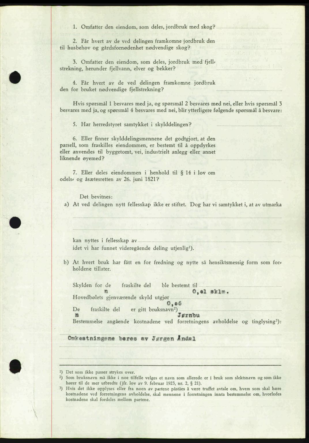 Romsdal sorenskriveri, AV/SAT-A-4149/1/2/2C: Mortgage book no. A21, 1946-1946, Diary no: : 2586/1946