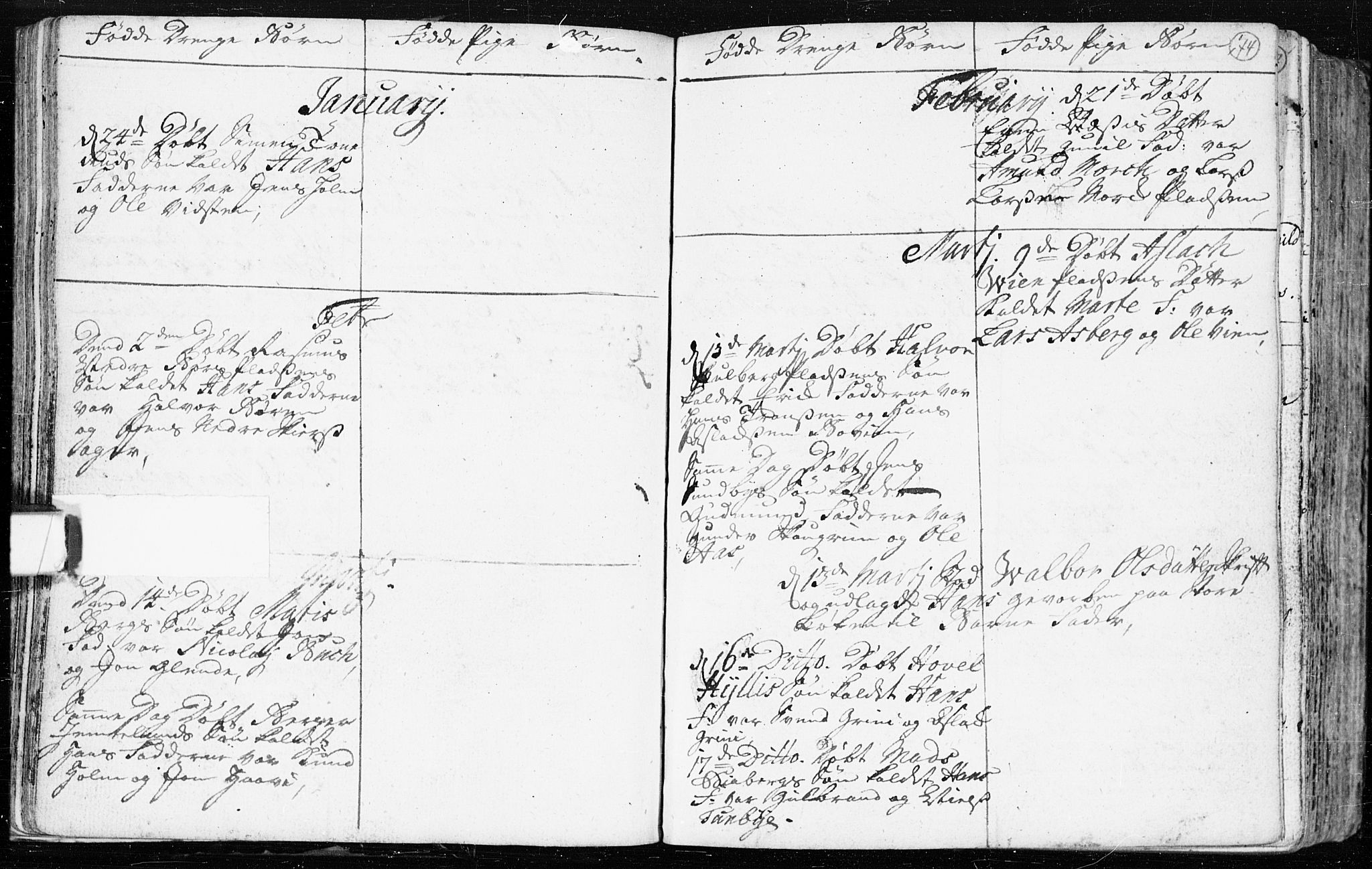 Spydeberg prestekontor Kirkebøker, AV/SAO-A-10924/F/Fa/L0002: Parish register (official) no. I 2, 1739-1780, p. 74